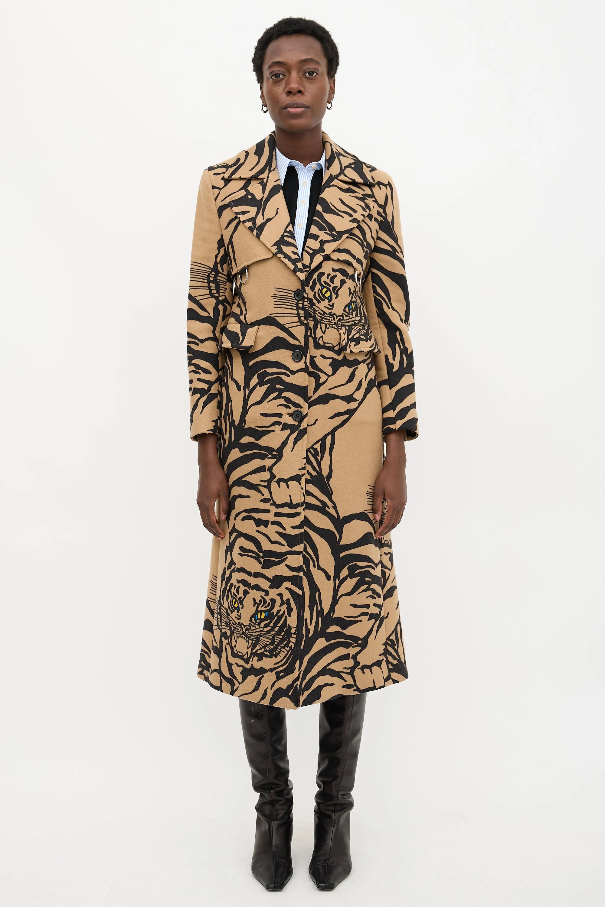 Wool Printed Coat sold by VSP Consignment product image thumbnail 2