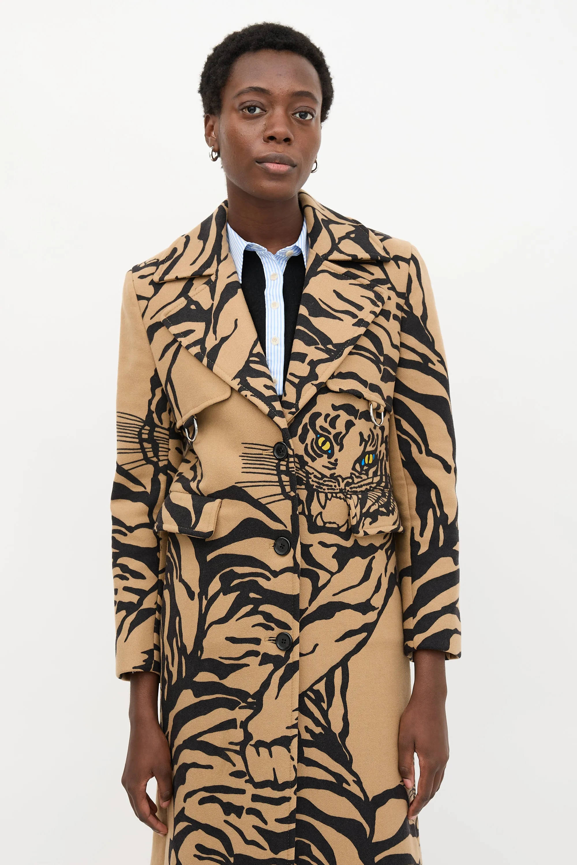 Wool Printed Coat sold by VSP Consignment product image thumbnail 5