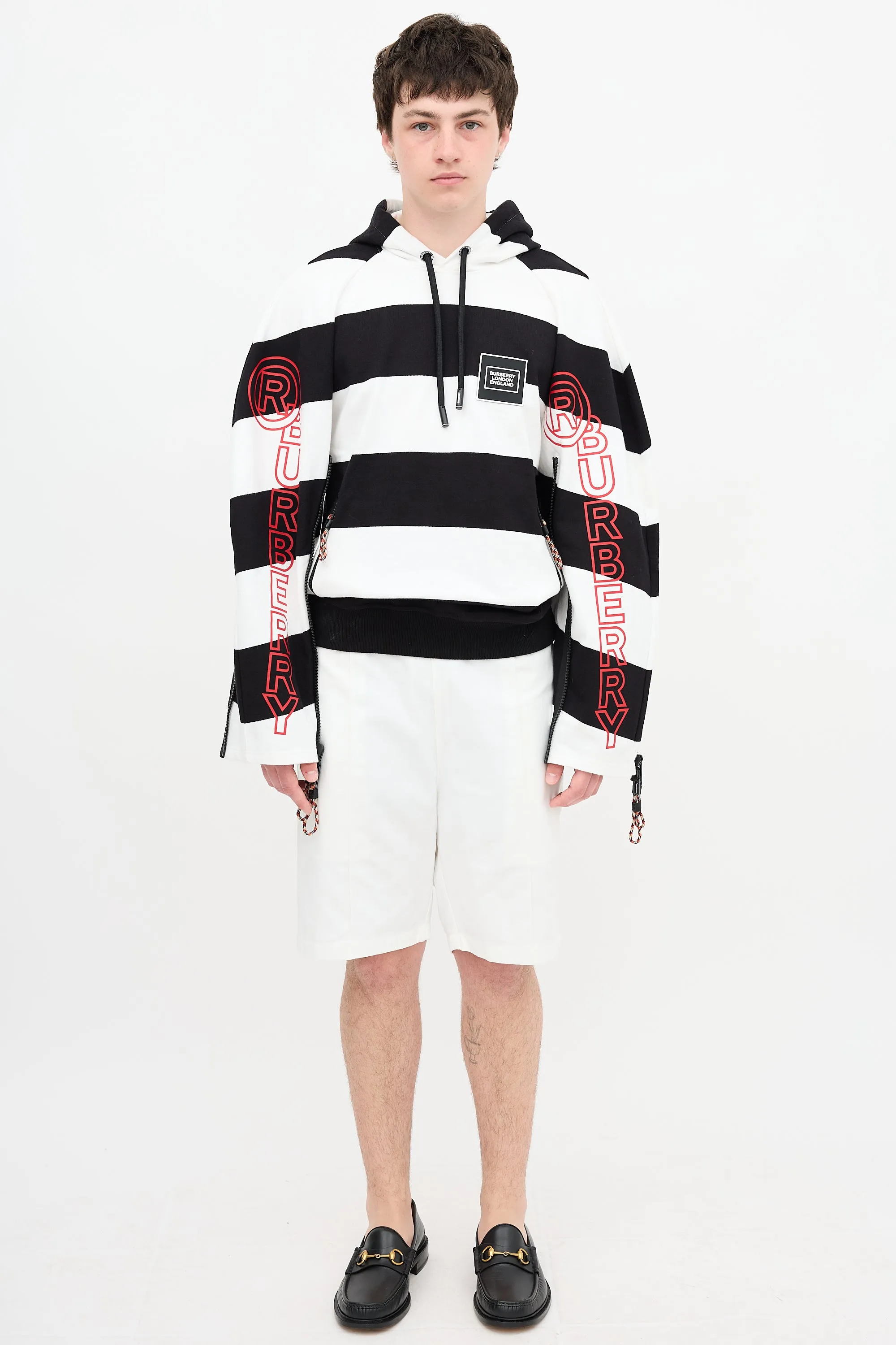 Striped Logo Hoodie sold by VSP Consignment product image thumbnail 2