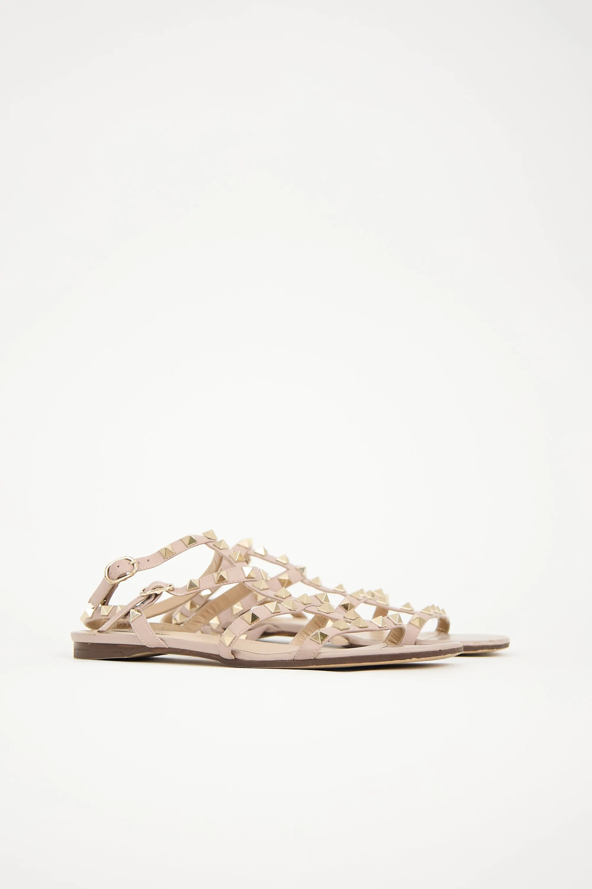 Leather Rockstud Caged Sandal sold by VSP Consignment product image thumbnail 3