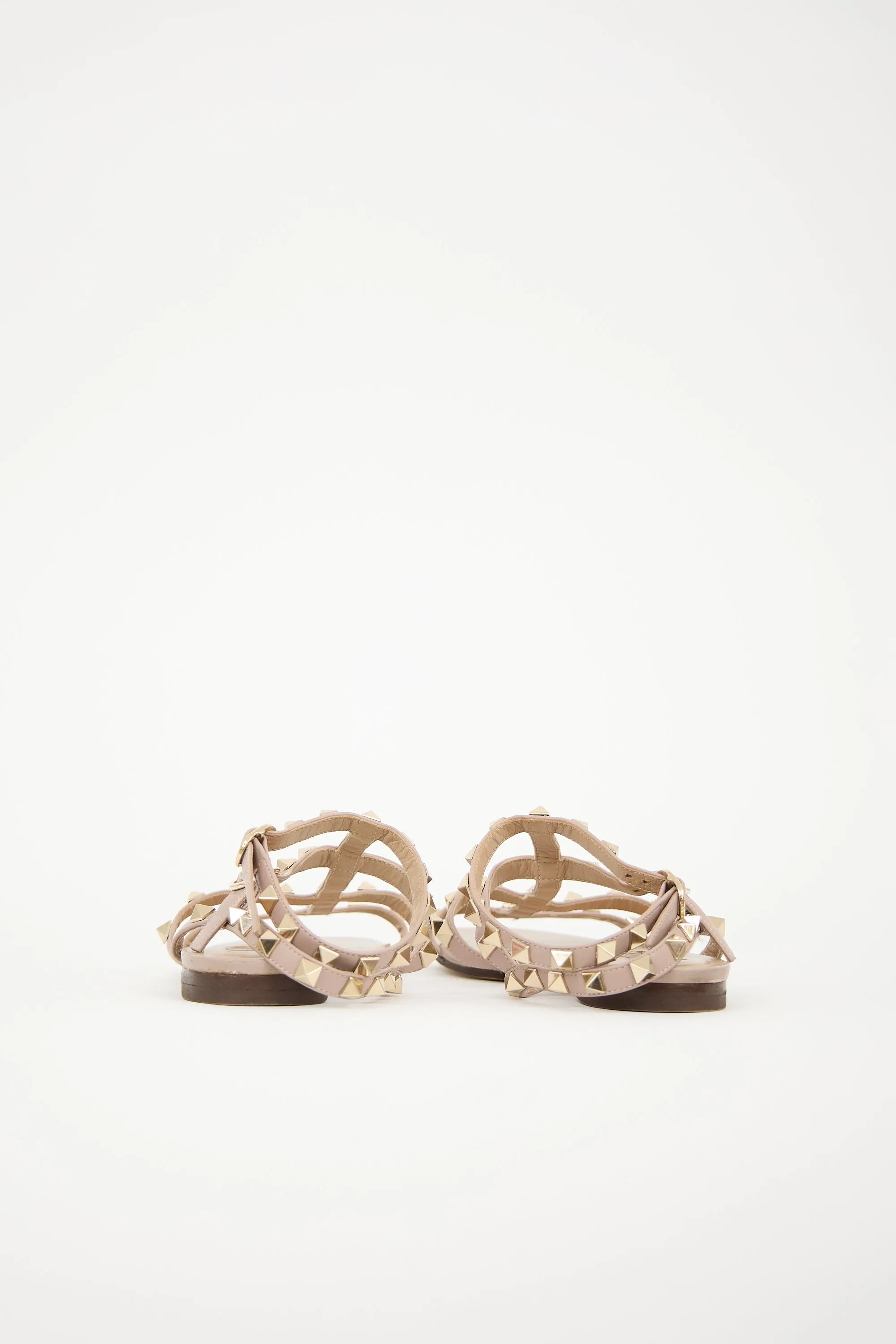 Leather Rockstud Caged Sandal sold by VSP Consignment product image thumbnail 4