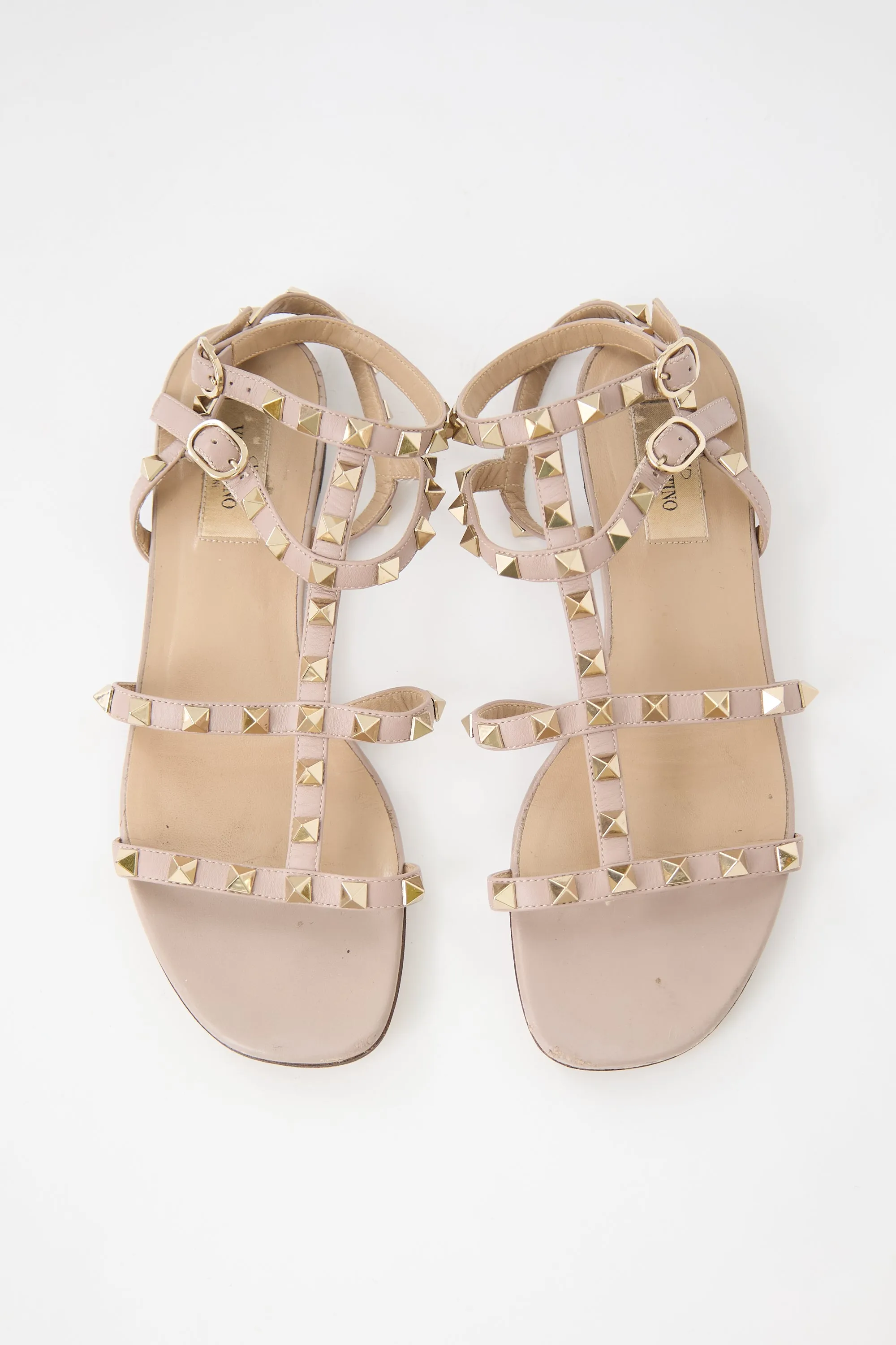 Leather Rockstud Caged Sandal sold by VSP Consignment product image thumbnail 2