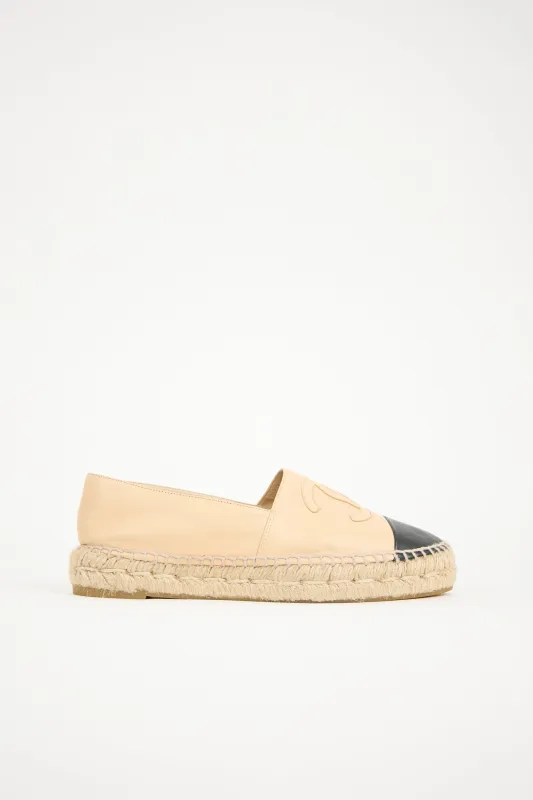 Leather CC Espadrille Flat sold by VSP Consignment