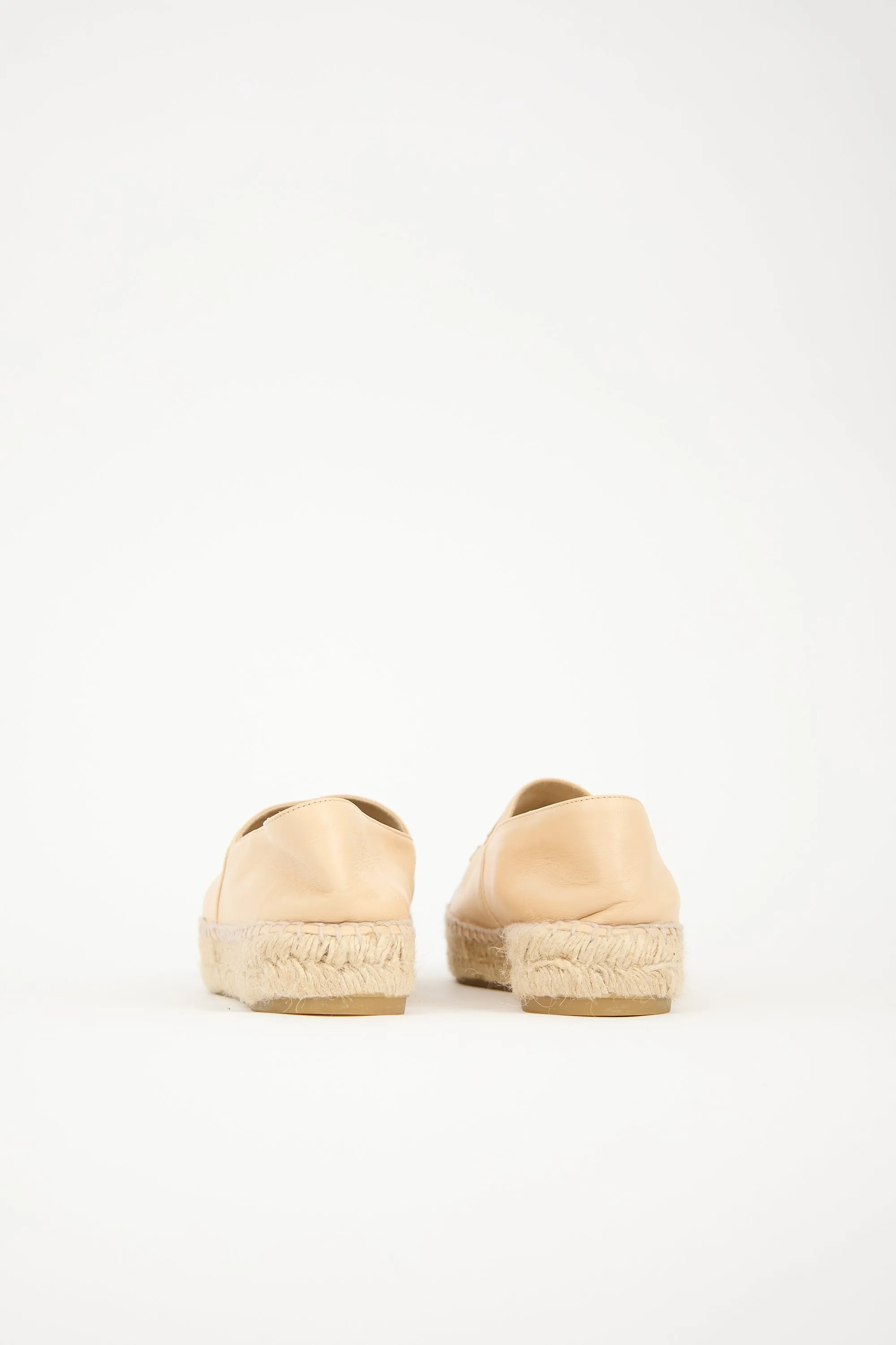 Leather CC Espadrille Flat sold by VSP Consignment product image thumbnail 4