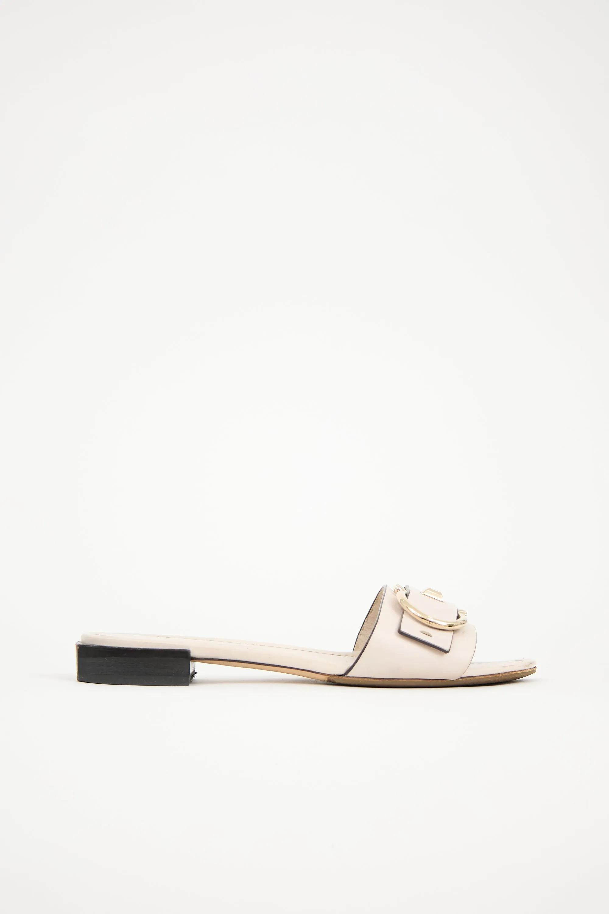 Leather Double Gancini Slide sold by VSP Consignment product image thumbnail 2