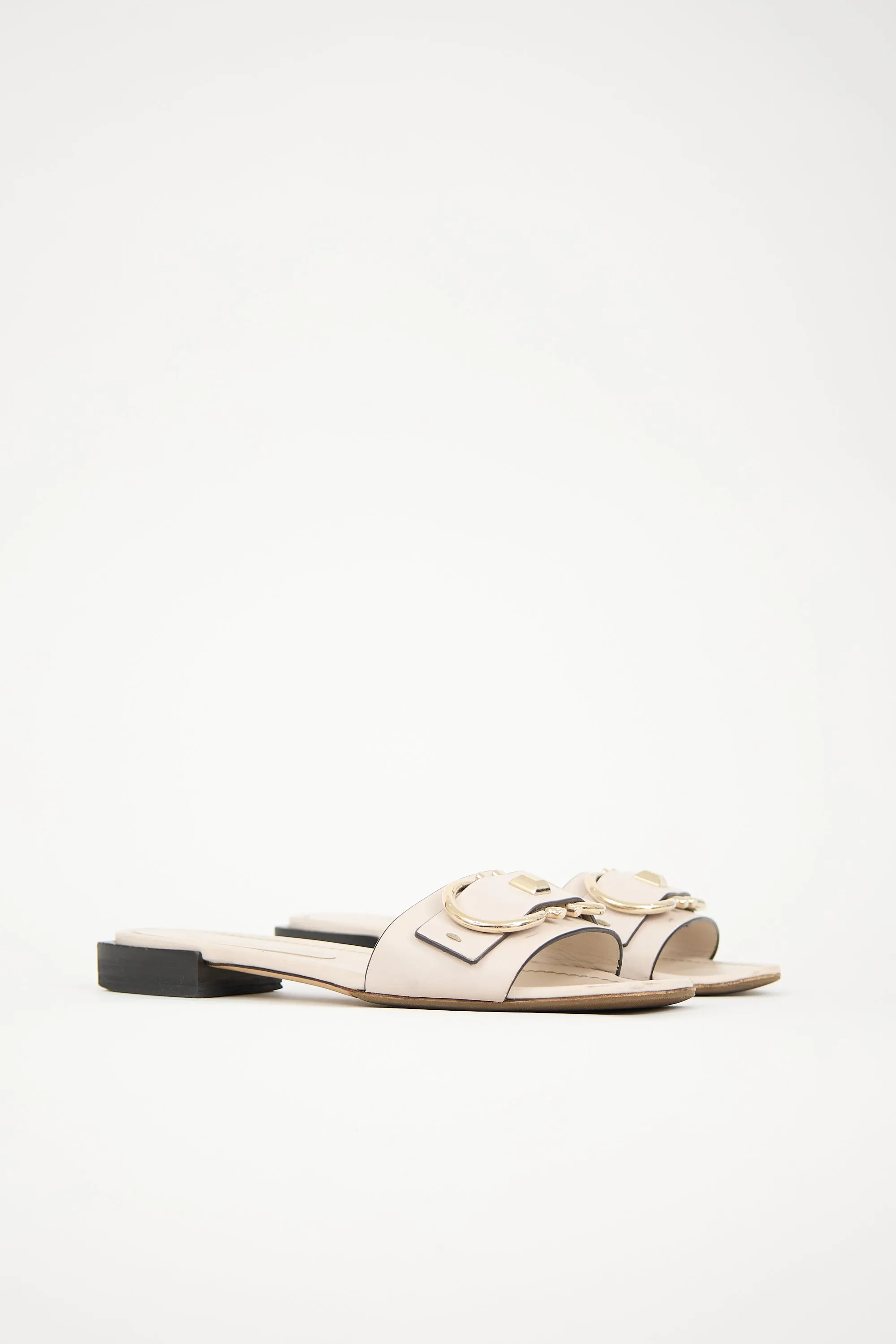 Leather Double Gancini Slide sold by VSP Consignment product image thumbnail 3