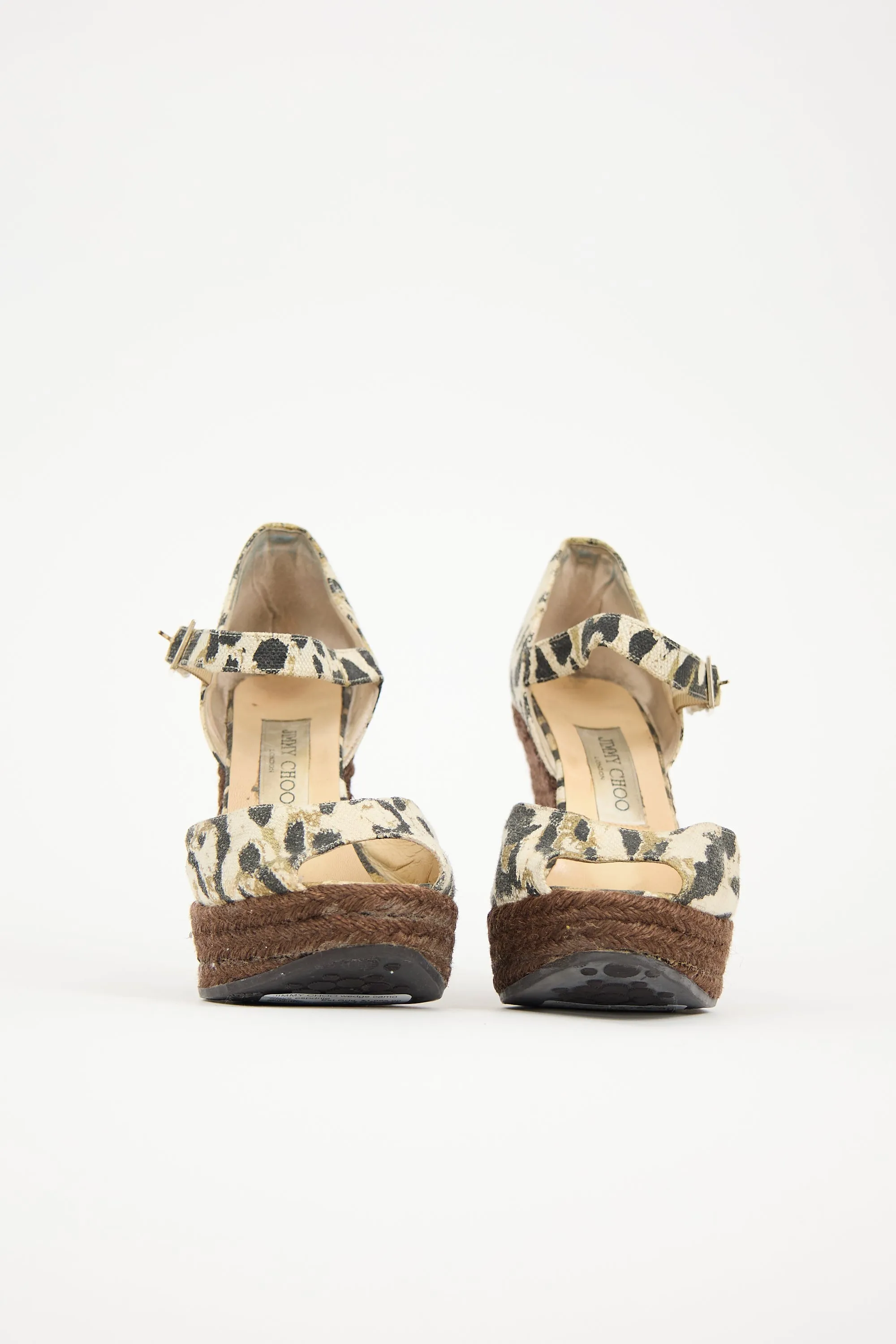 Canvas Printed Wedge Sandal sold by VSP Consignment product image thumbnail 3