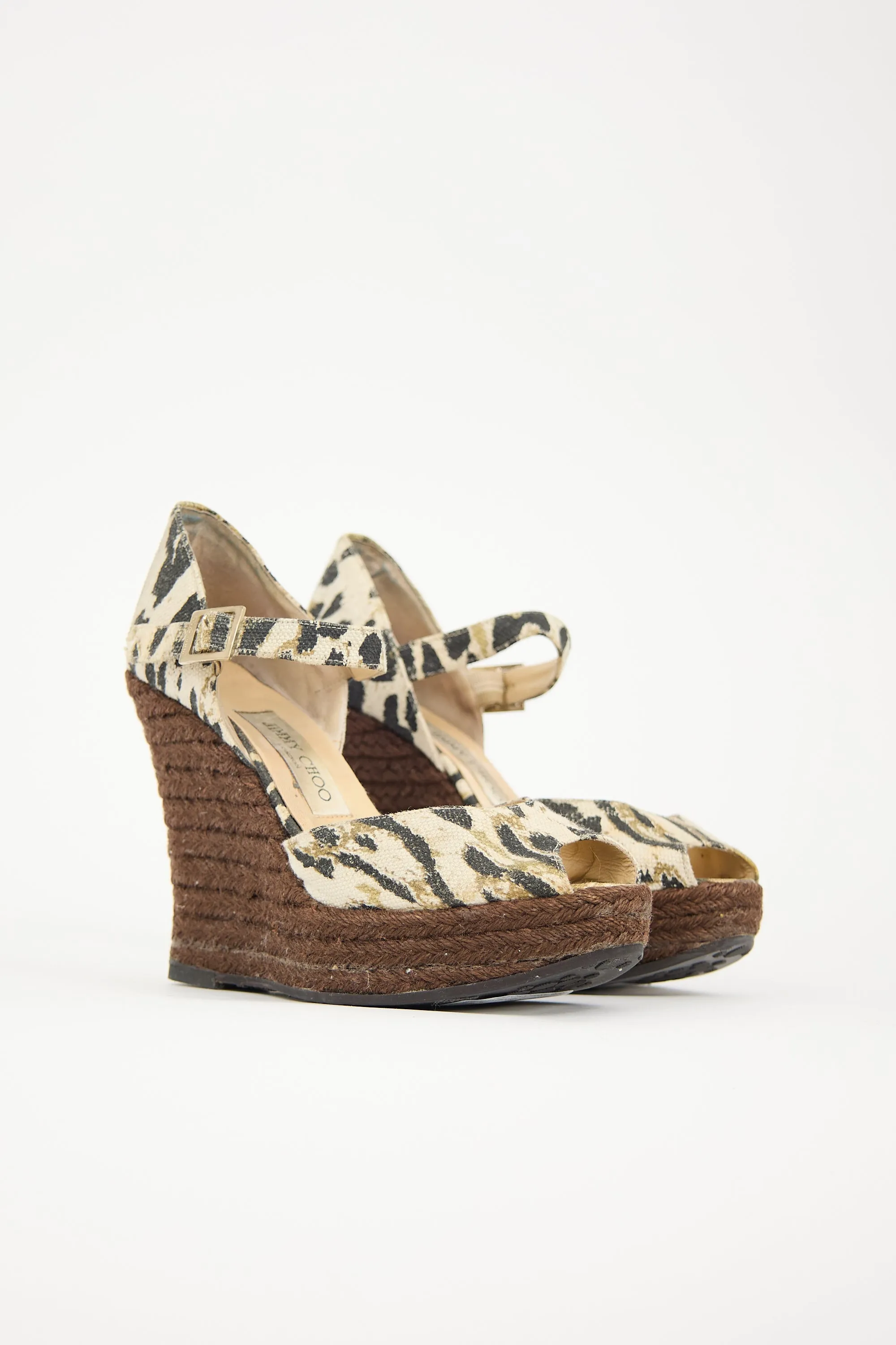 Canvas Printed Wedge Sandal sold by VSP Consignment product image thumbnail 2