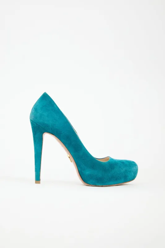 Suede Platform Pump sold by VSP Consignment