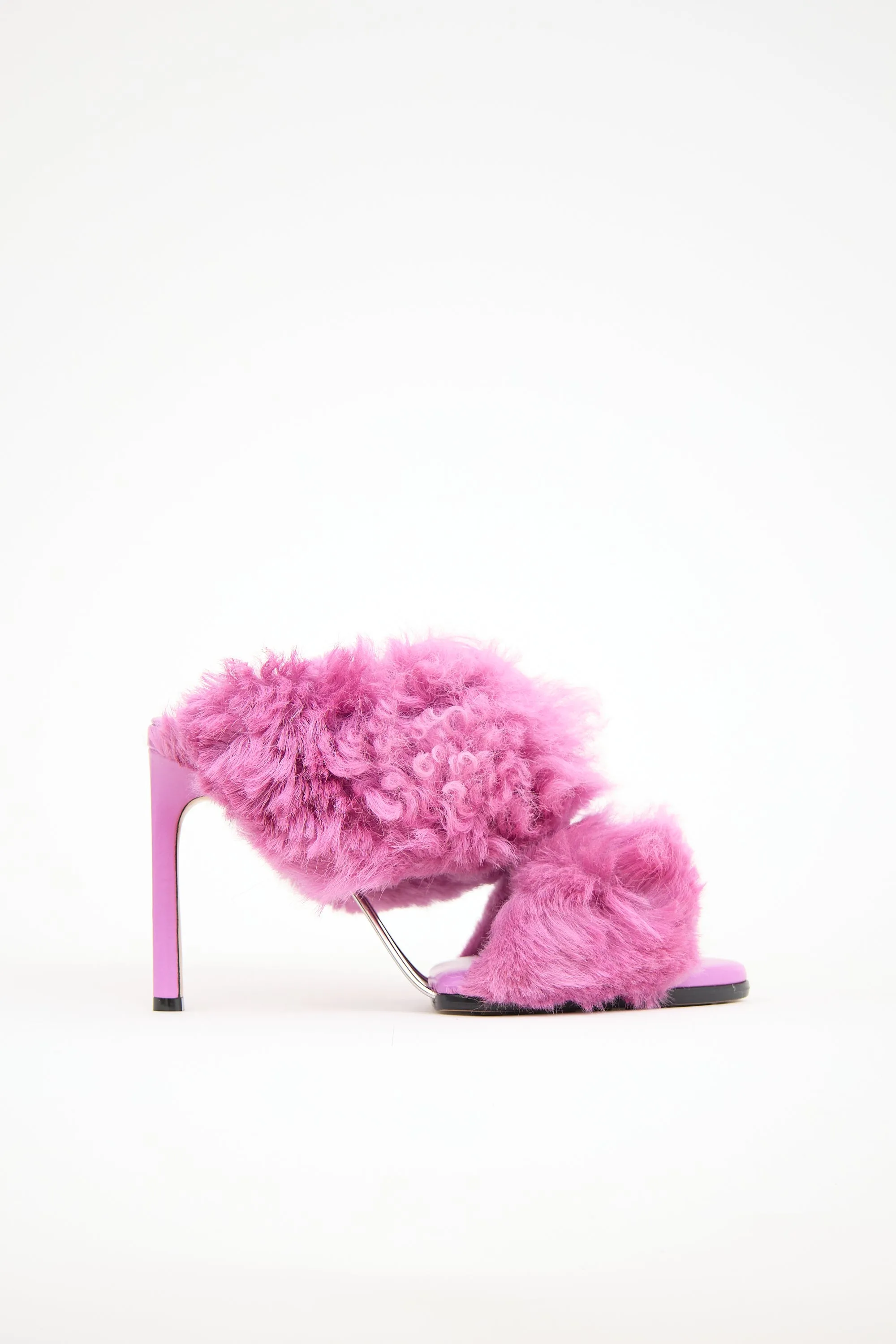 Shearling Curve Sandal sold by VSP Consignment