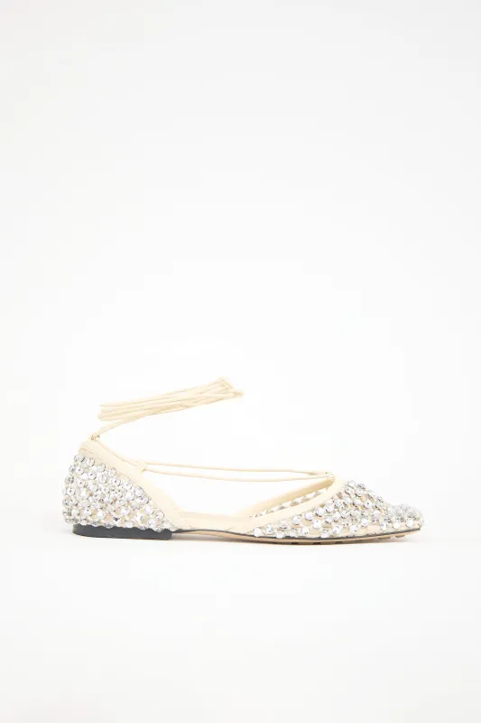 Leather Sparkle Stretch Sandal sold by VSP Consignment