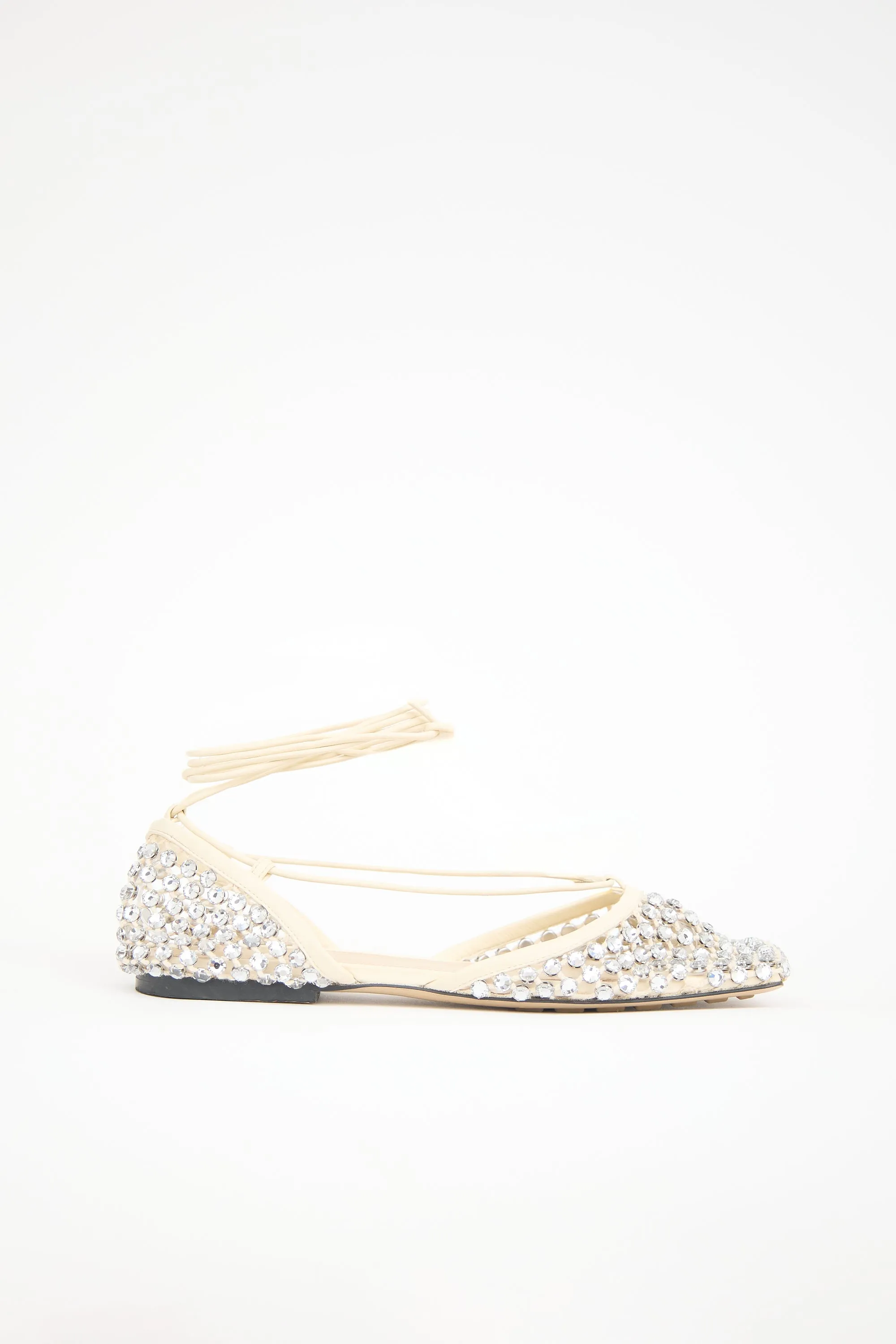 Leather Sparkle Stretch Sandal sold by VSP Consignment