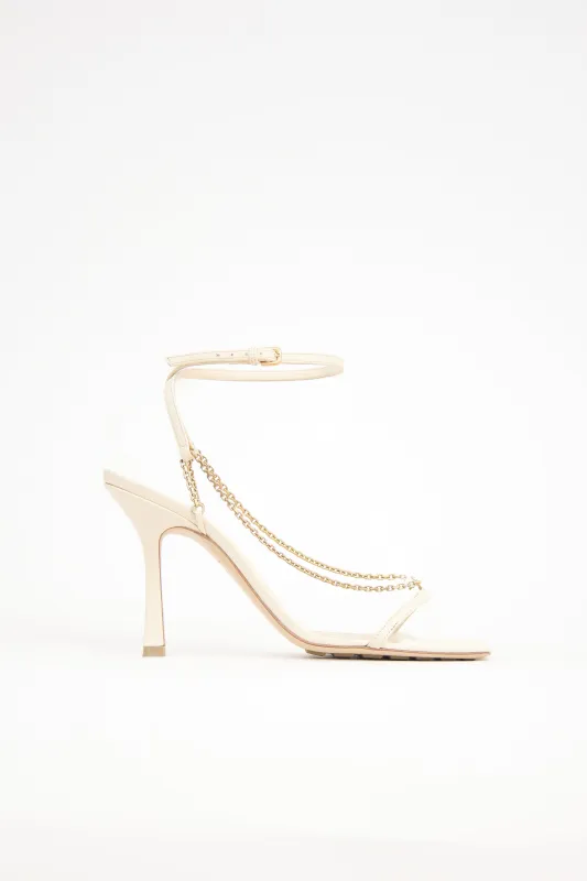 Leather Stretch Chain Sandal sold by VSP Consignment