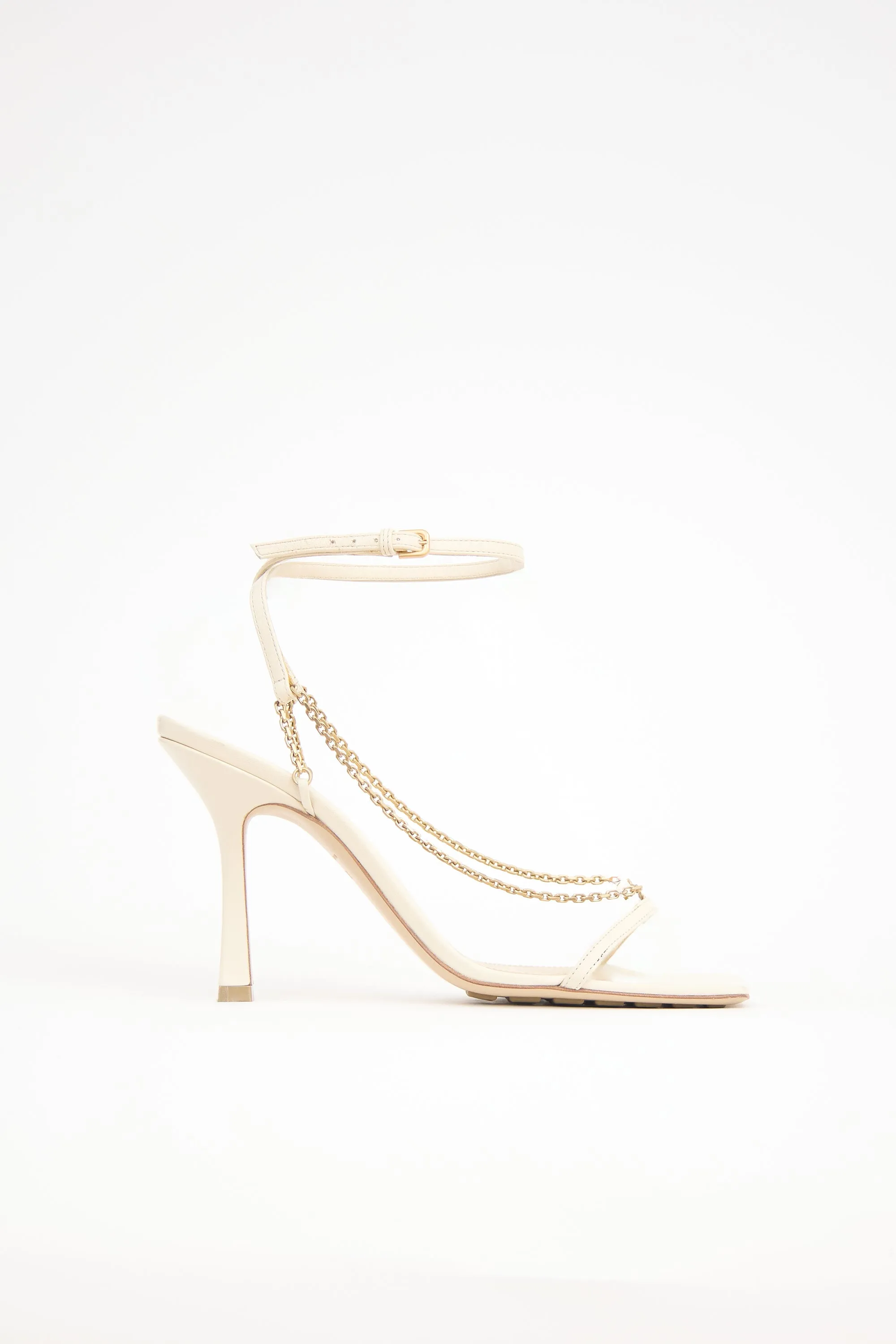 Leather Stretch Chain Sandal sold by VSP Consignment