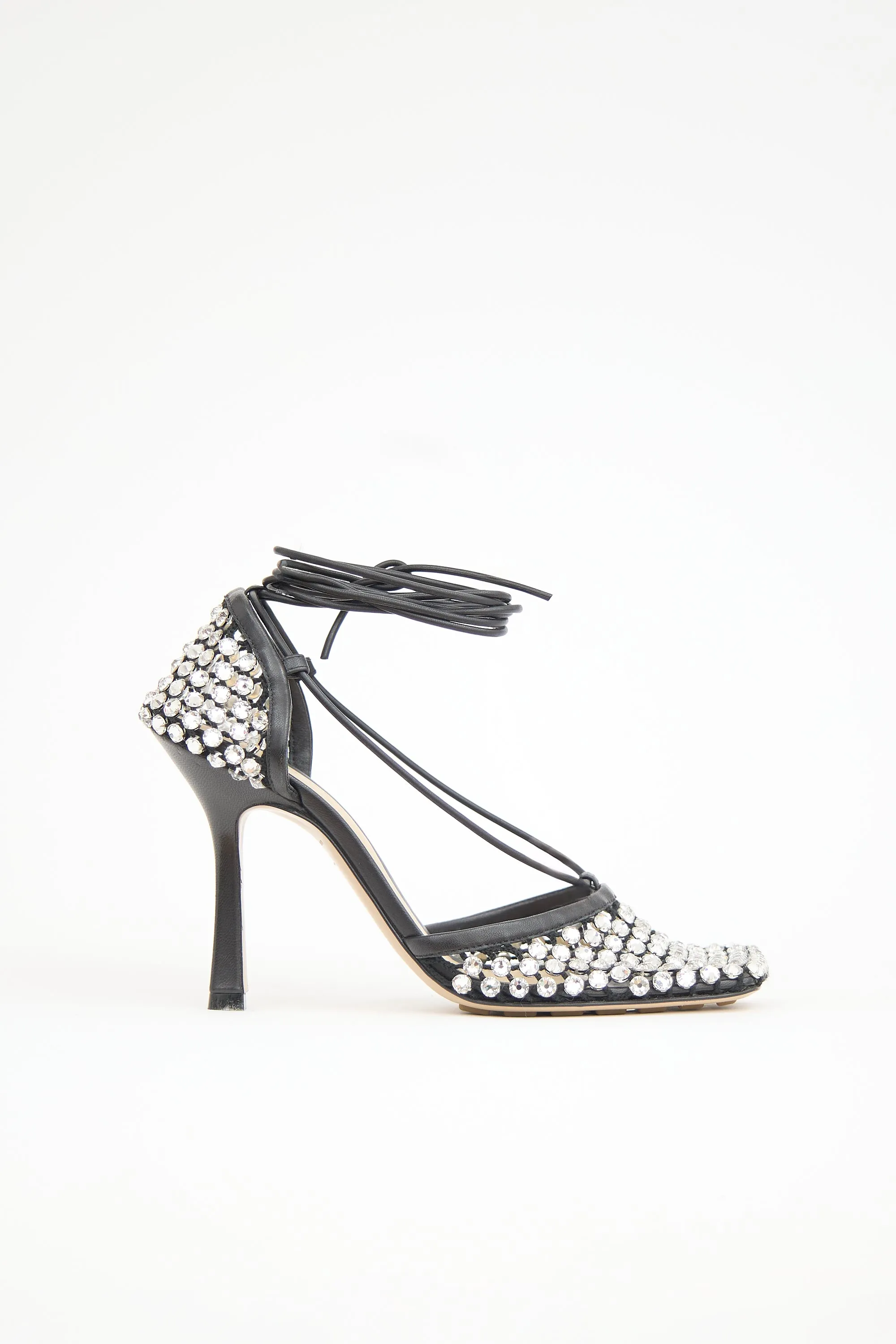 Stretch Crystal Web Sandal sold by VSP Consignment