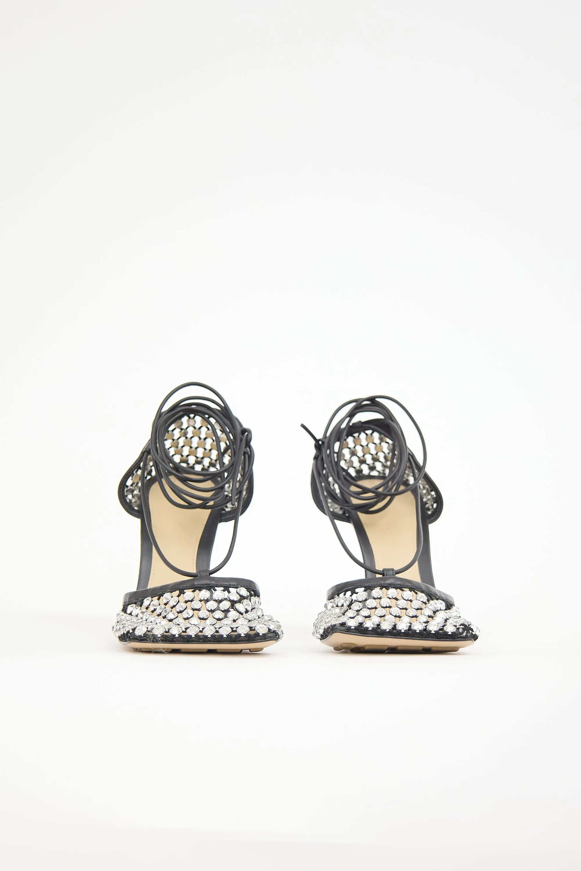 Stretch Crystal Web Sandal sold by VSP Consignment product image thumbnail 3