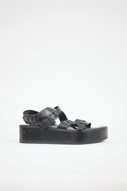 Leather Platform Sandal sold by VSP Consignment