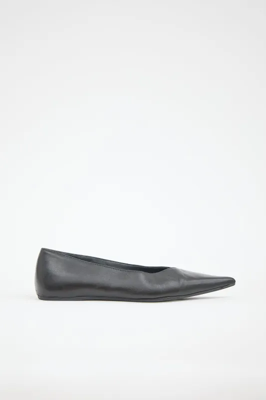 Leather Asymmetric Flat made by VSP Consignment