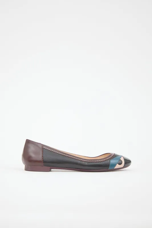 Leather Monster Flat made by Fendi