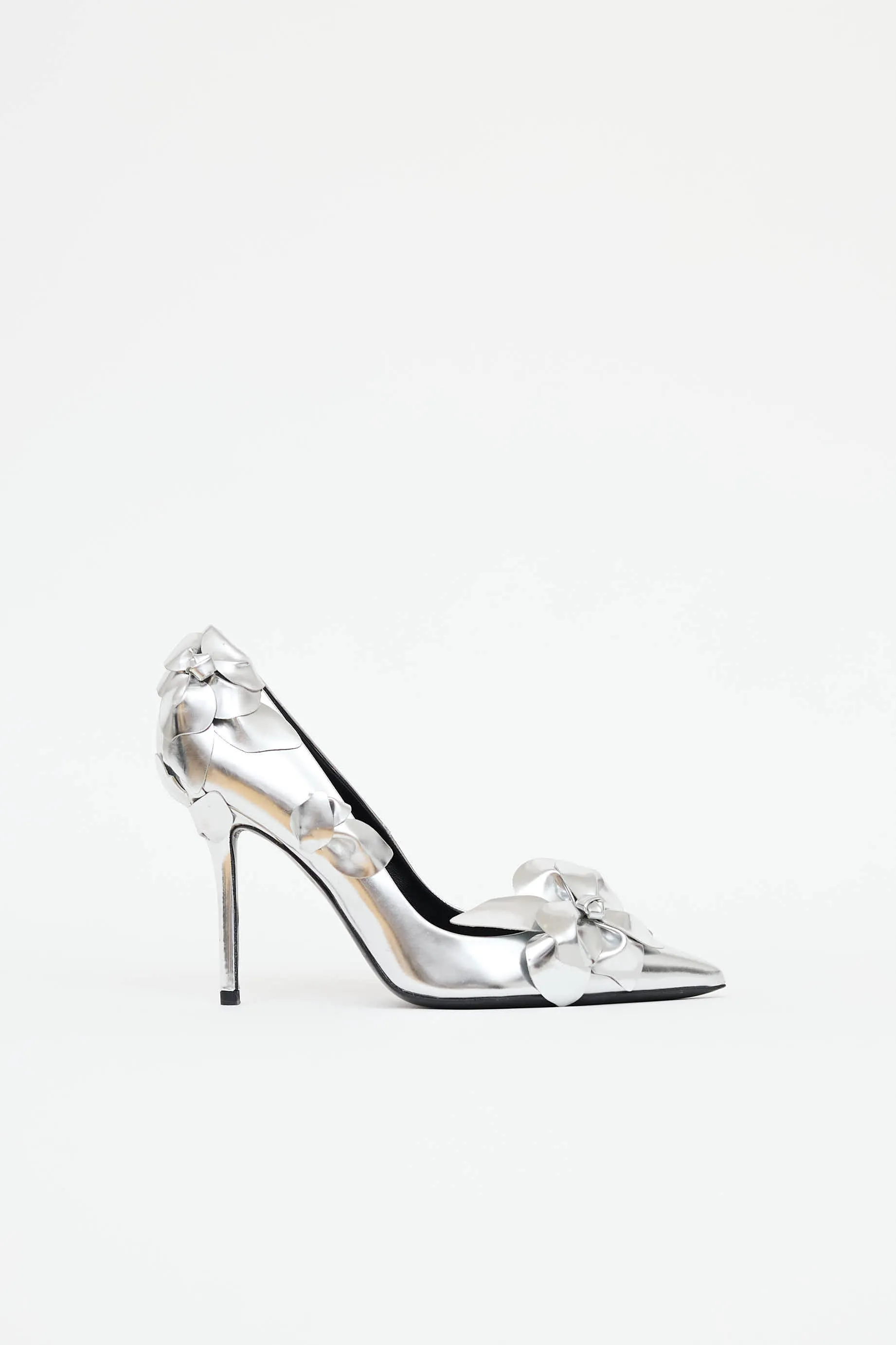 Flower Embellished Pump sold by VSP Consignment
