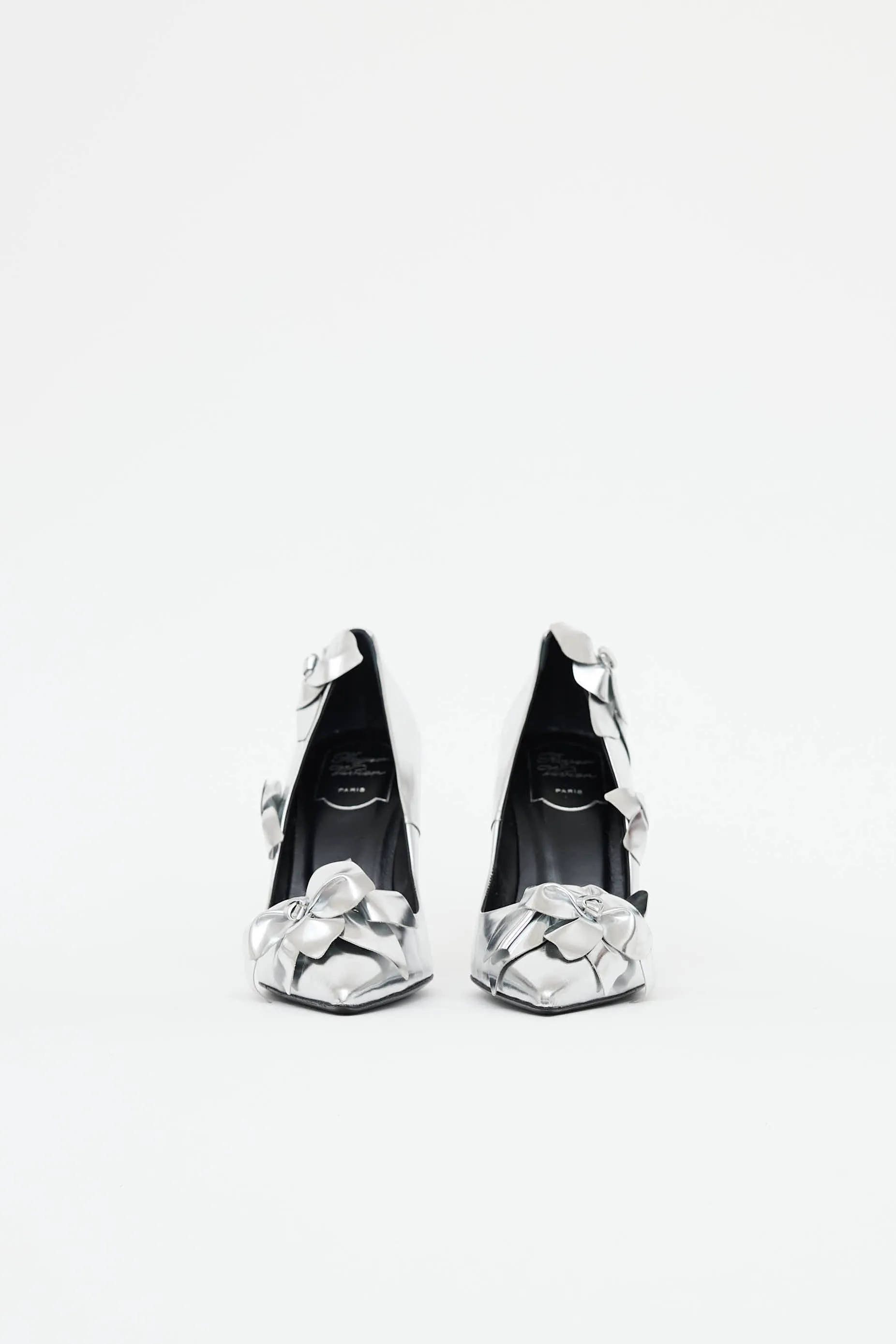 Flower Embellished Pump sold by VSP Consignment product image thumbnail 3
