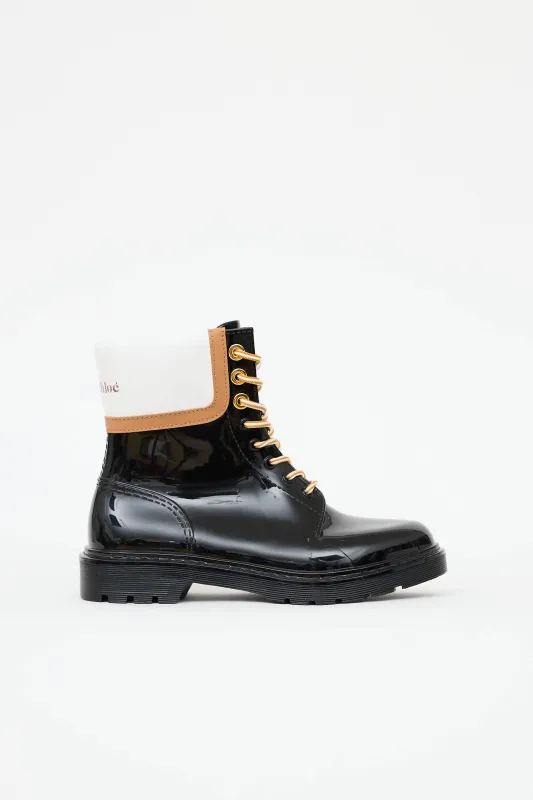 Rubber Combat Boot made by See By Chloe