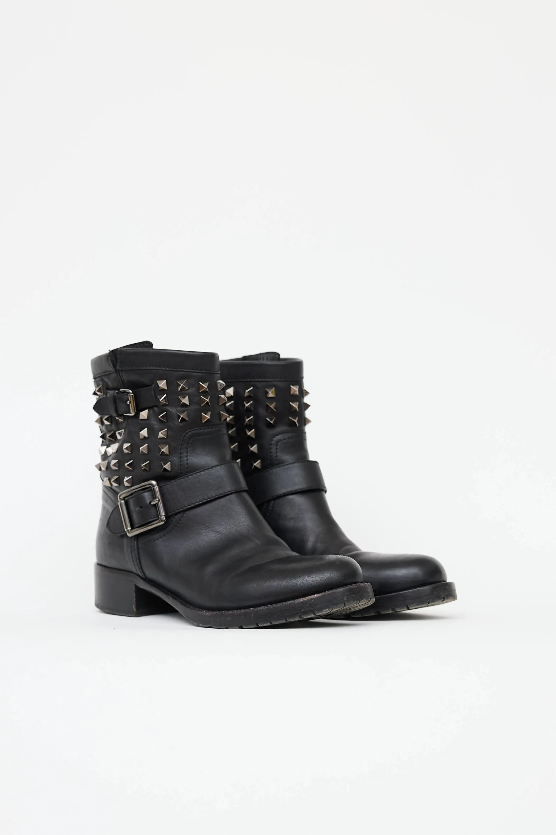 Rockstud Moto Ankle Boot sold by VSP Consignment product image thumbnail 2
