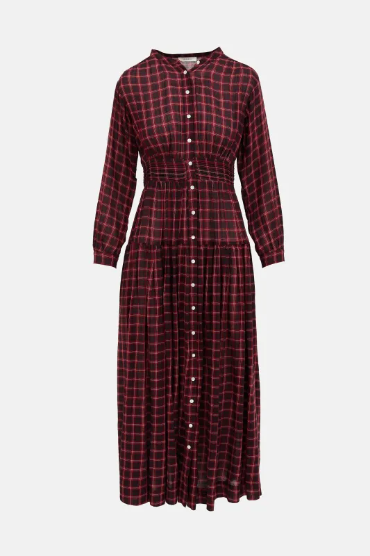 Plaid Annika Dress made by Doen