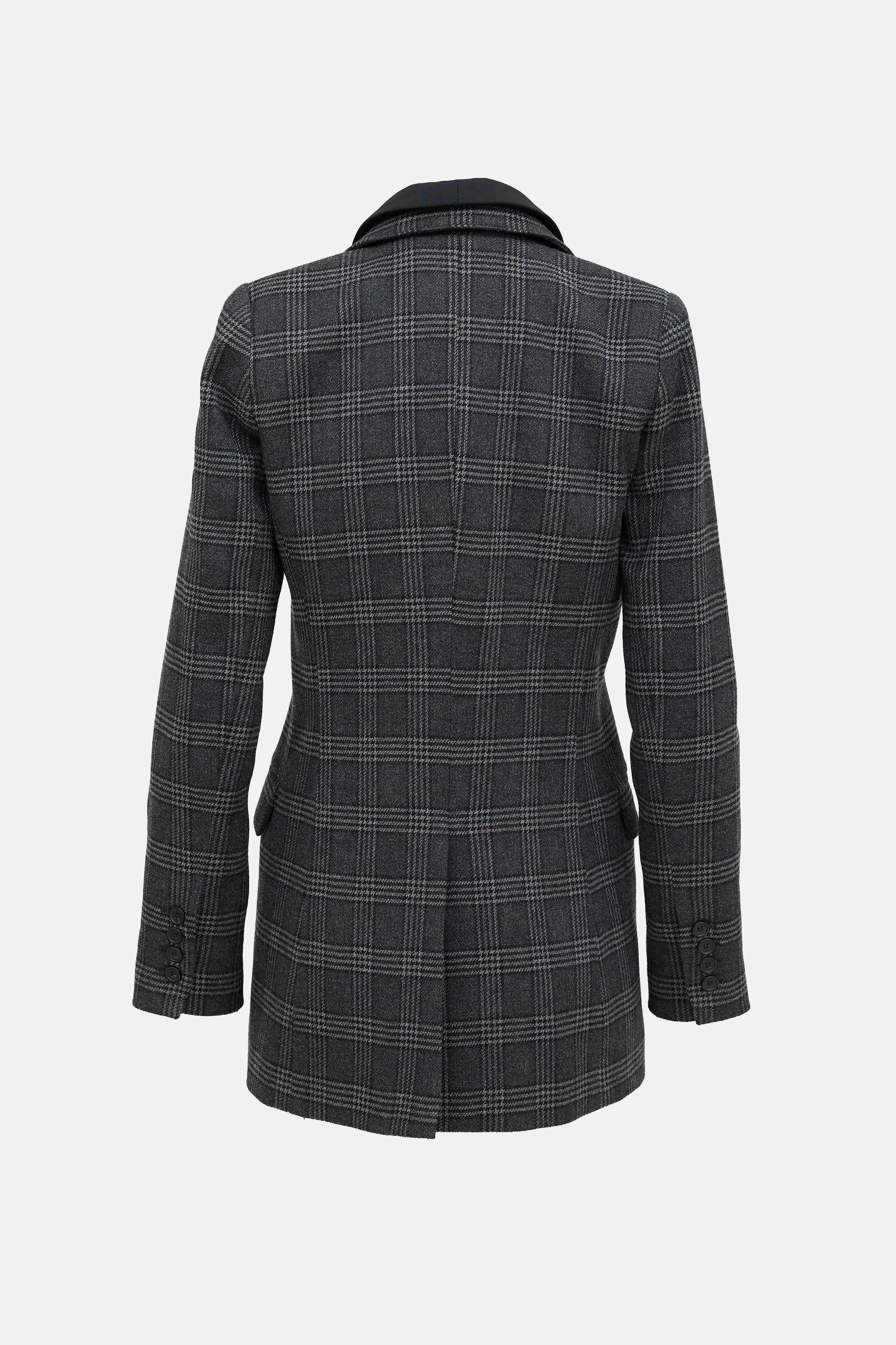 Double Collar Check Blazer sold by VSP Consignment product image thumbnail 2