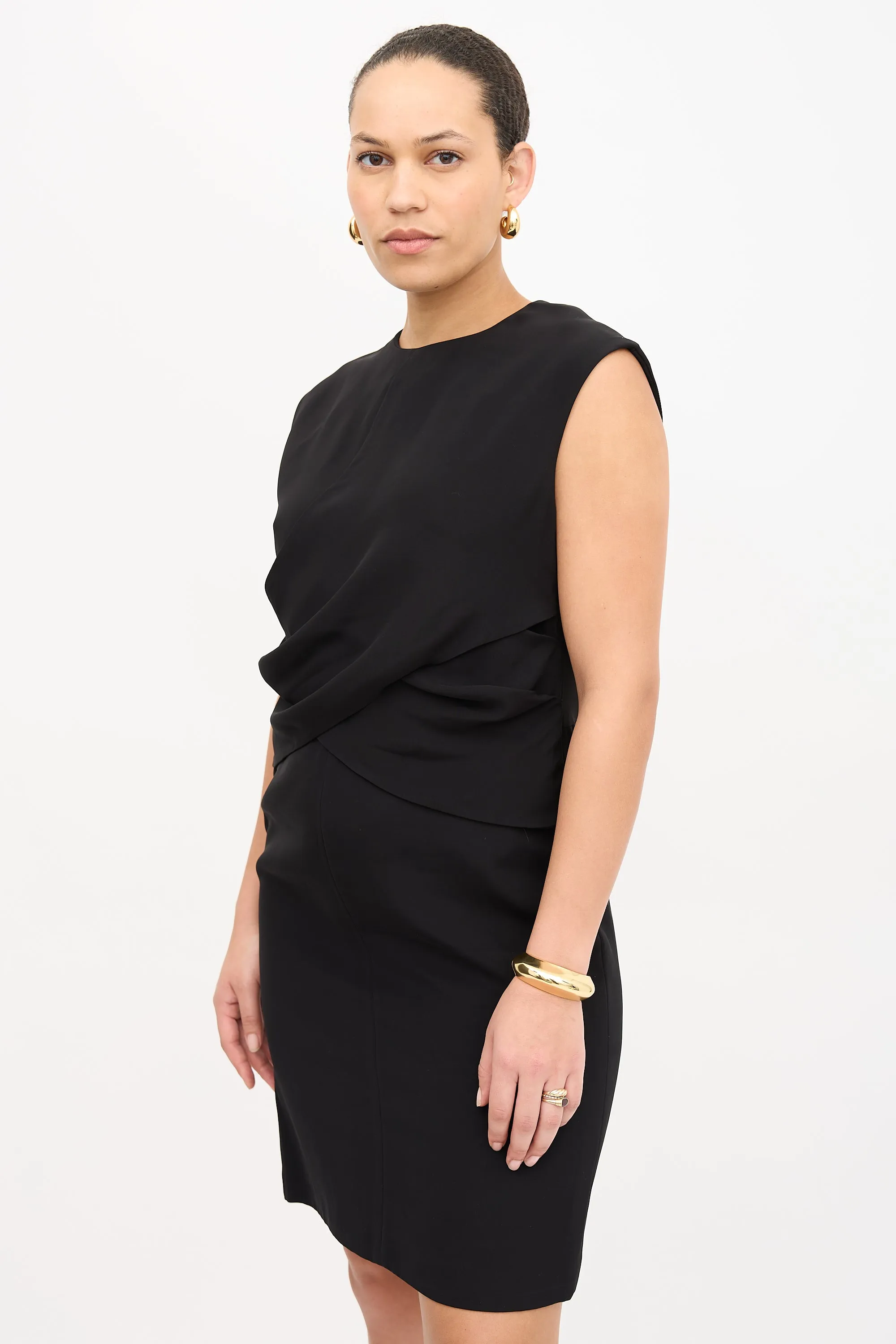 Draped Sheath Dress sold by VSP Consignment product image thumbnail 3