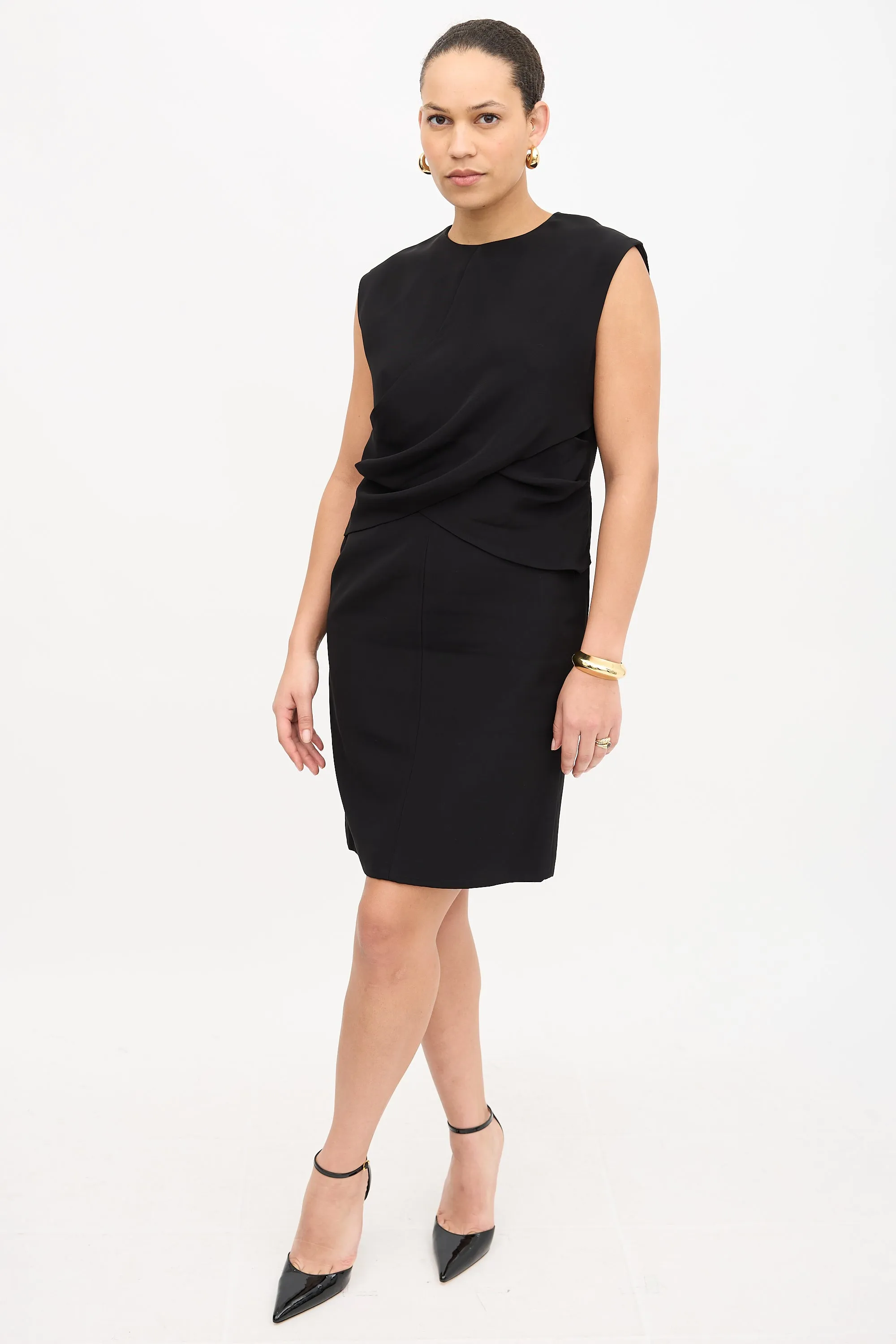 Draped Sheath Dress sold by VSP Consignment product image thumbnail 4