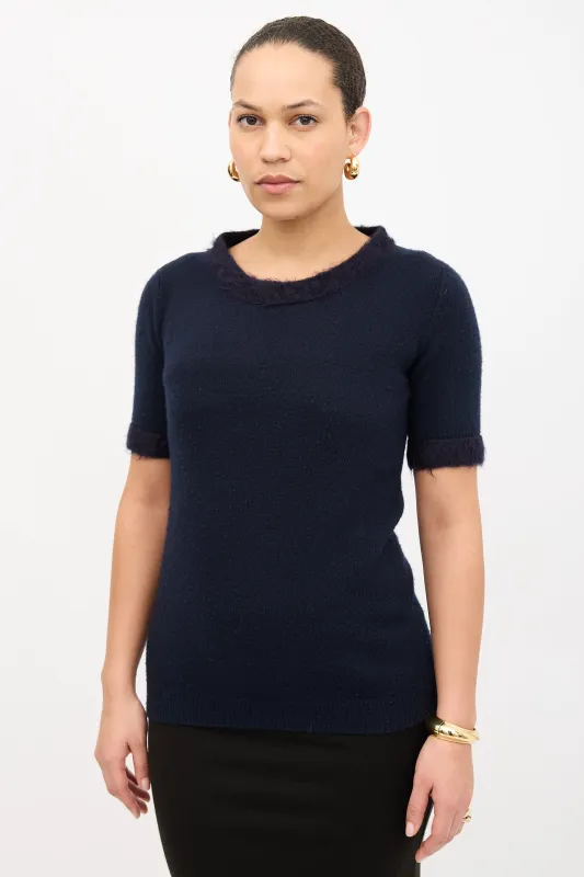 Mohair Trimmed Sweater sold by VSP Consignment