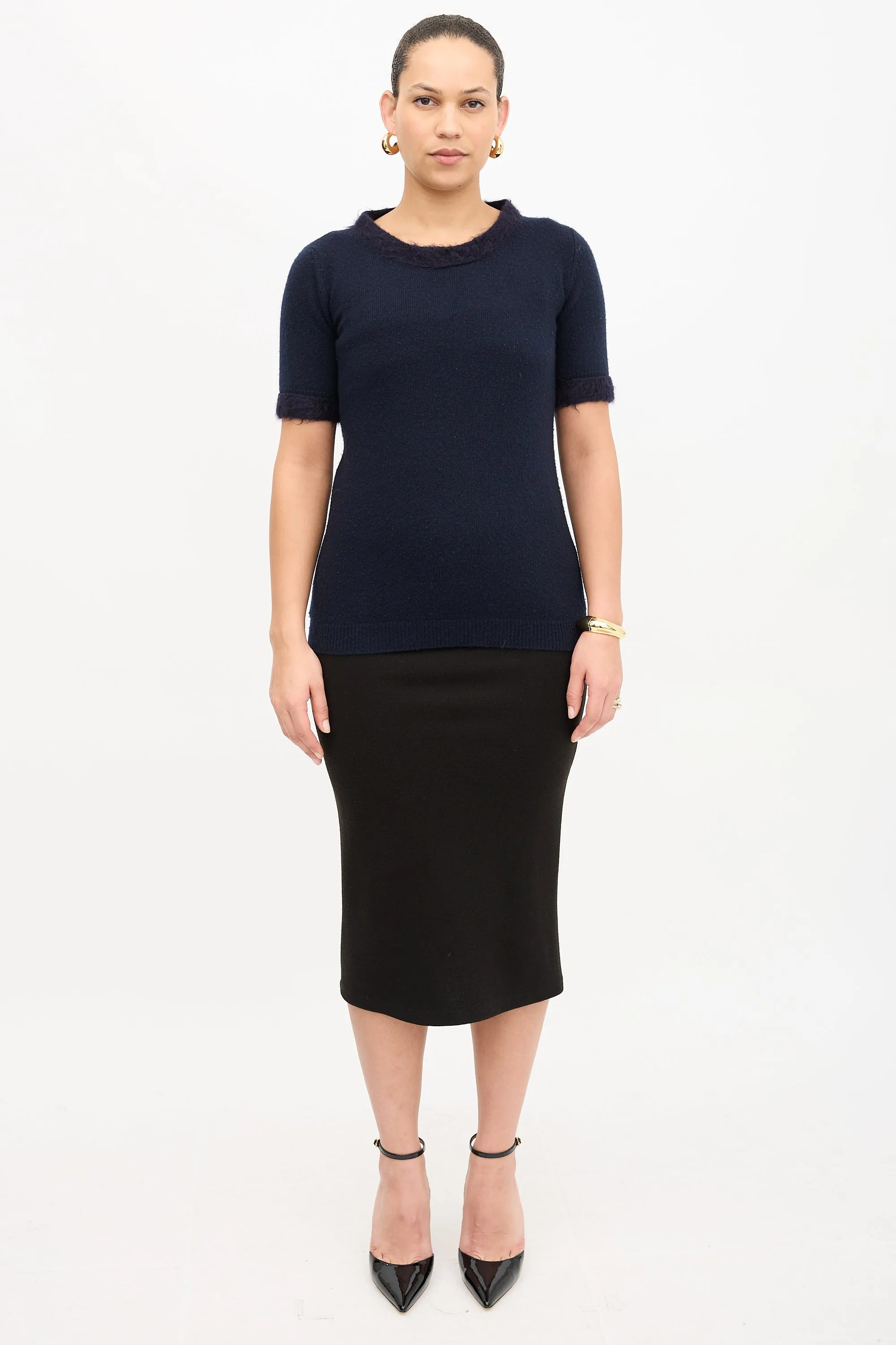 Mohair Trimmed Sweater sold by VSP Consignment product image thumbnail 2