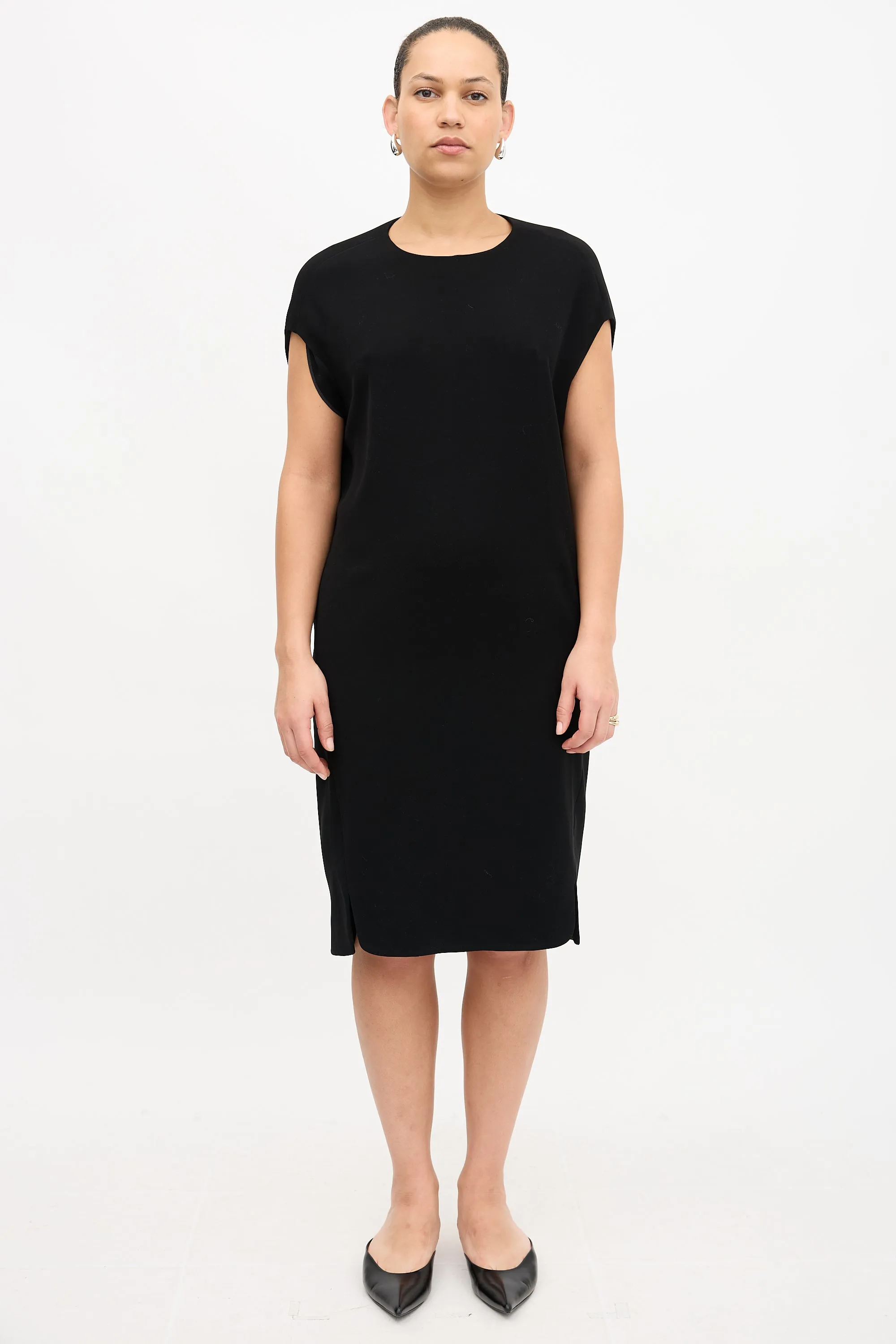 Draped Back Dress sold by VSP Consignment