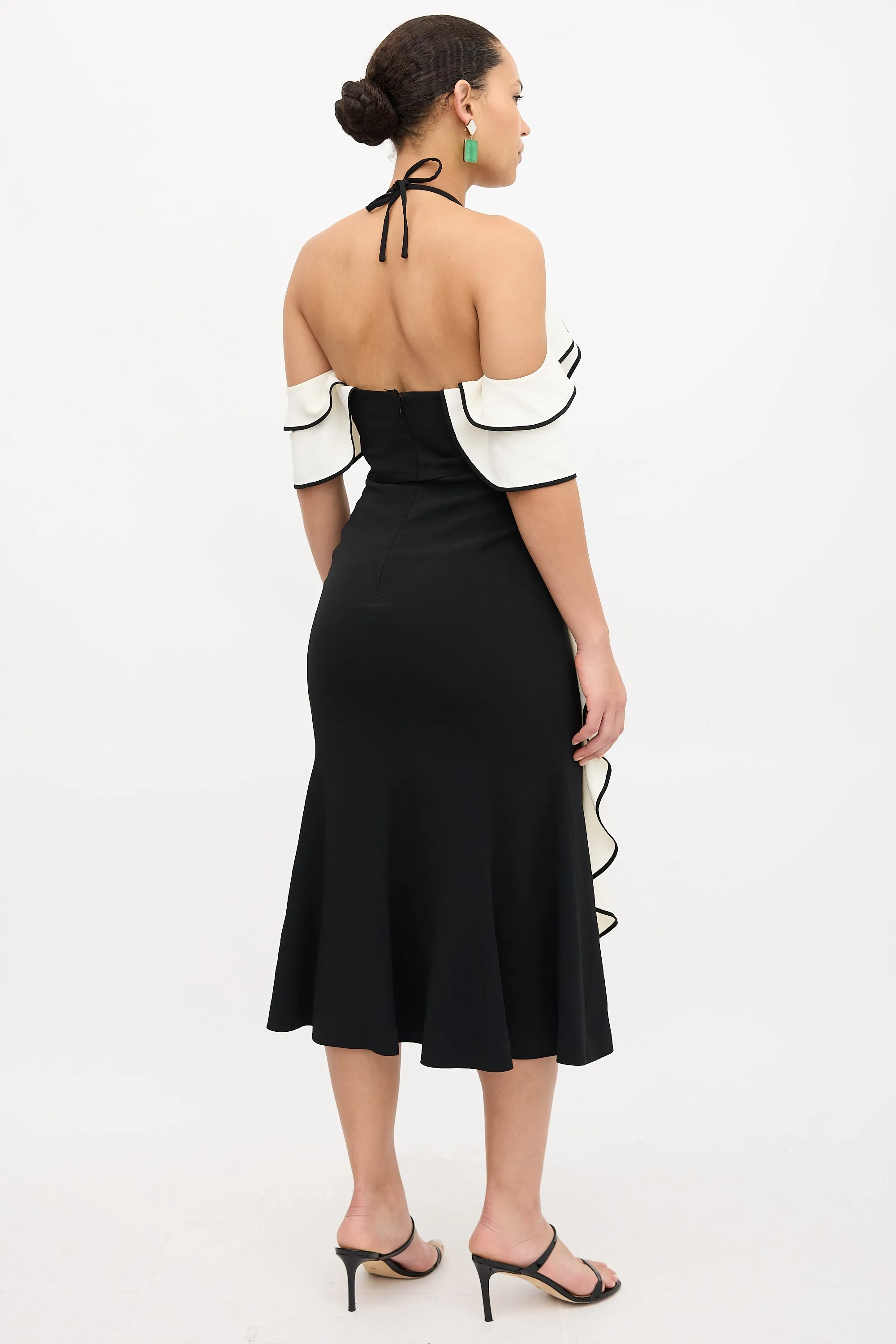 Cold Shoulder Ruffle Dress sold by VSP Consignment product image thumbnail 4