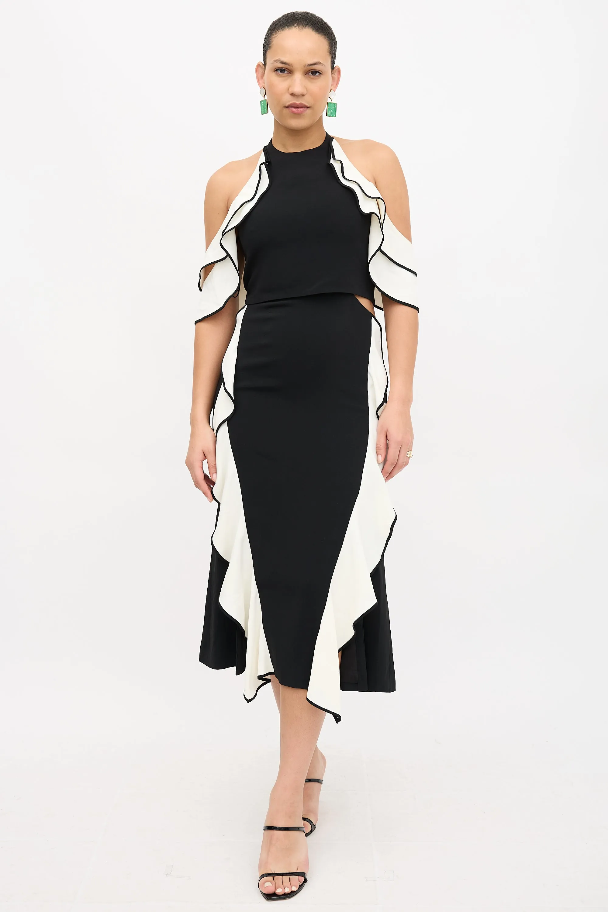 Cold Shoulder Ruffle Dress sold by VSP Consignment product image thumbnail 5