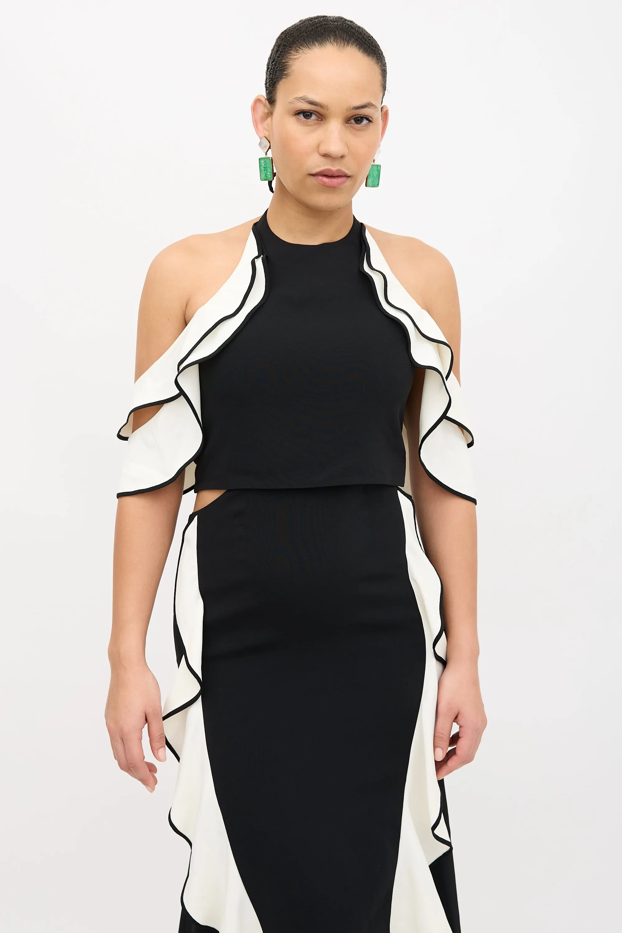 Cold Shoulder Ruffle Dress sold by VSP Consignment product image thumbnail 2