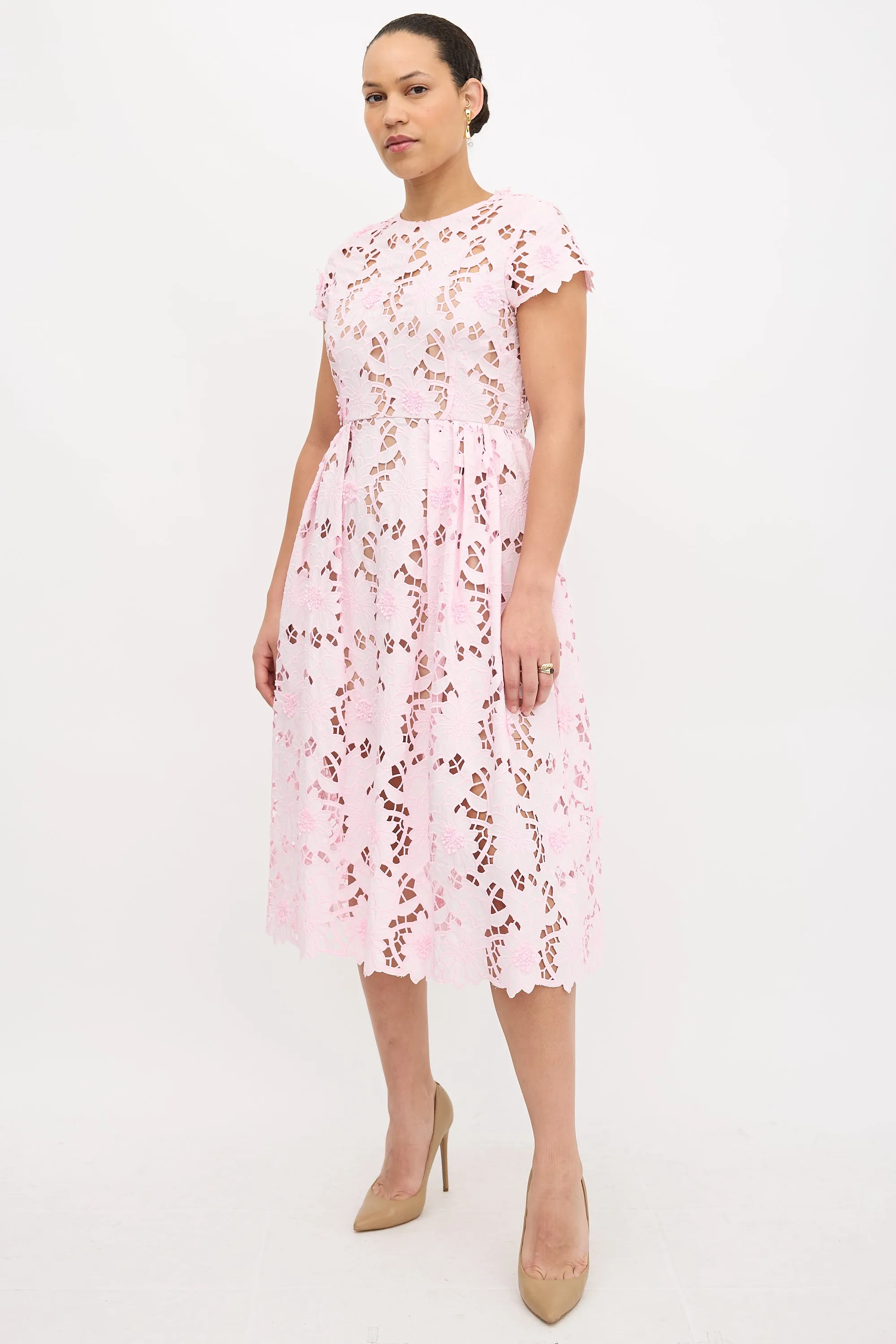 Guipure Lace Peony Dress sold by VSP Consignment product image thumbnail 3