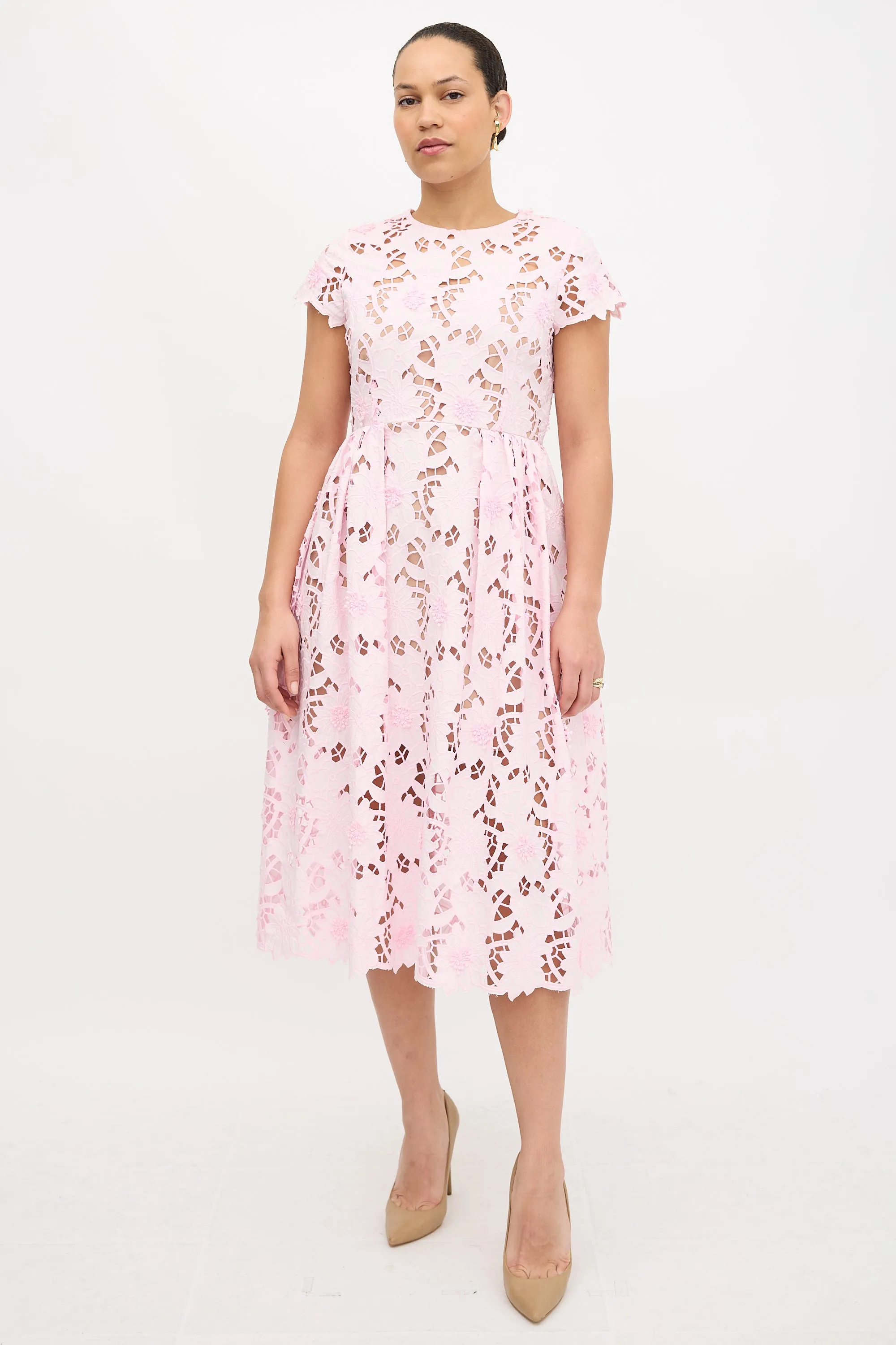 Guipure Lace Peony Dress sold by VSP Consignment product image thumbnail 5