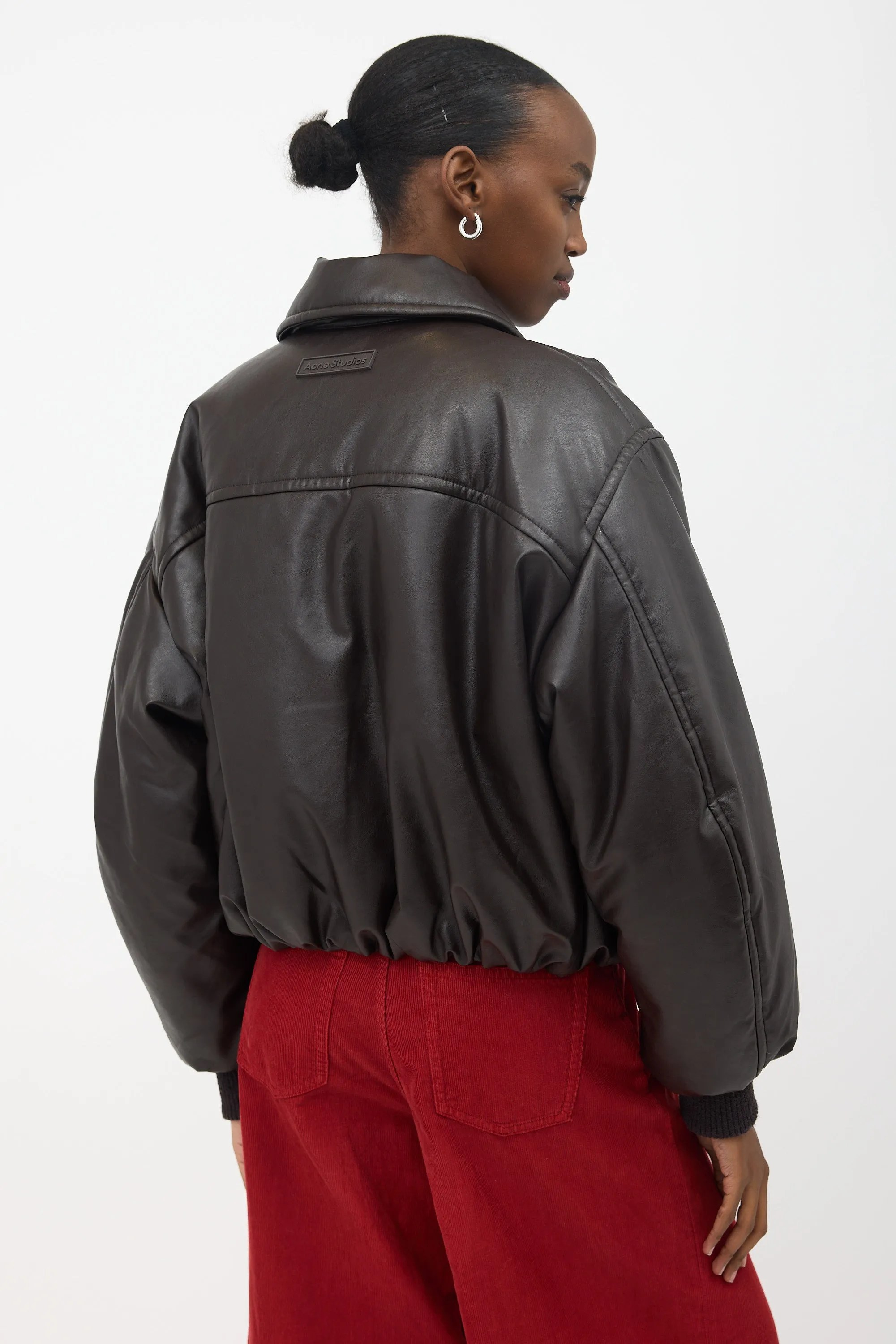 Faux Leather Bomber Jacket sold by VSP Consignment product image thumbnail 5