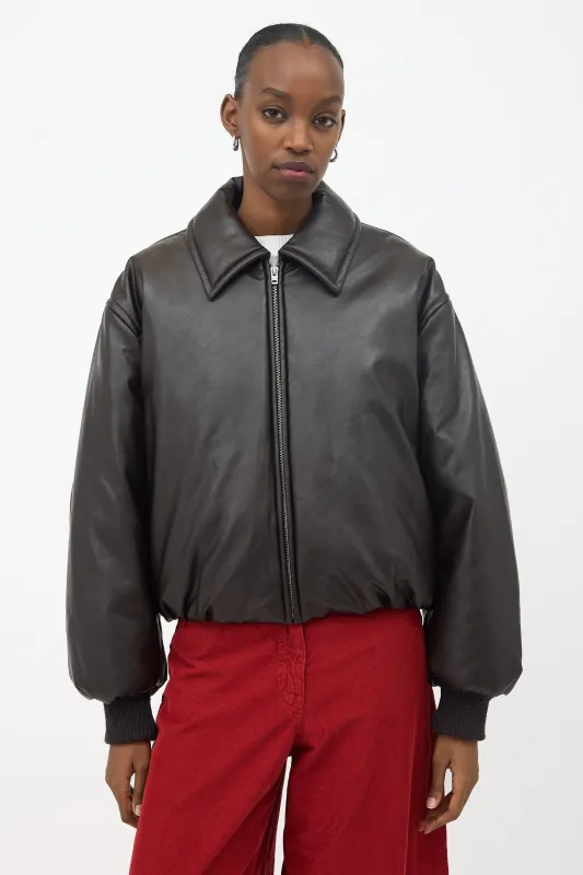 Faux Leather Bomber Jacket sold by VSP Consignment