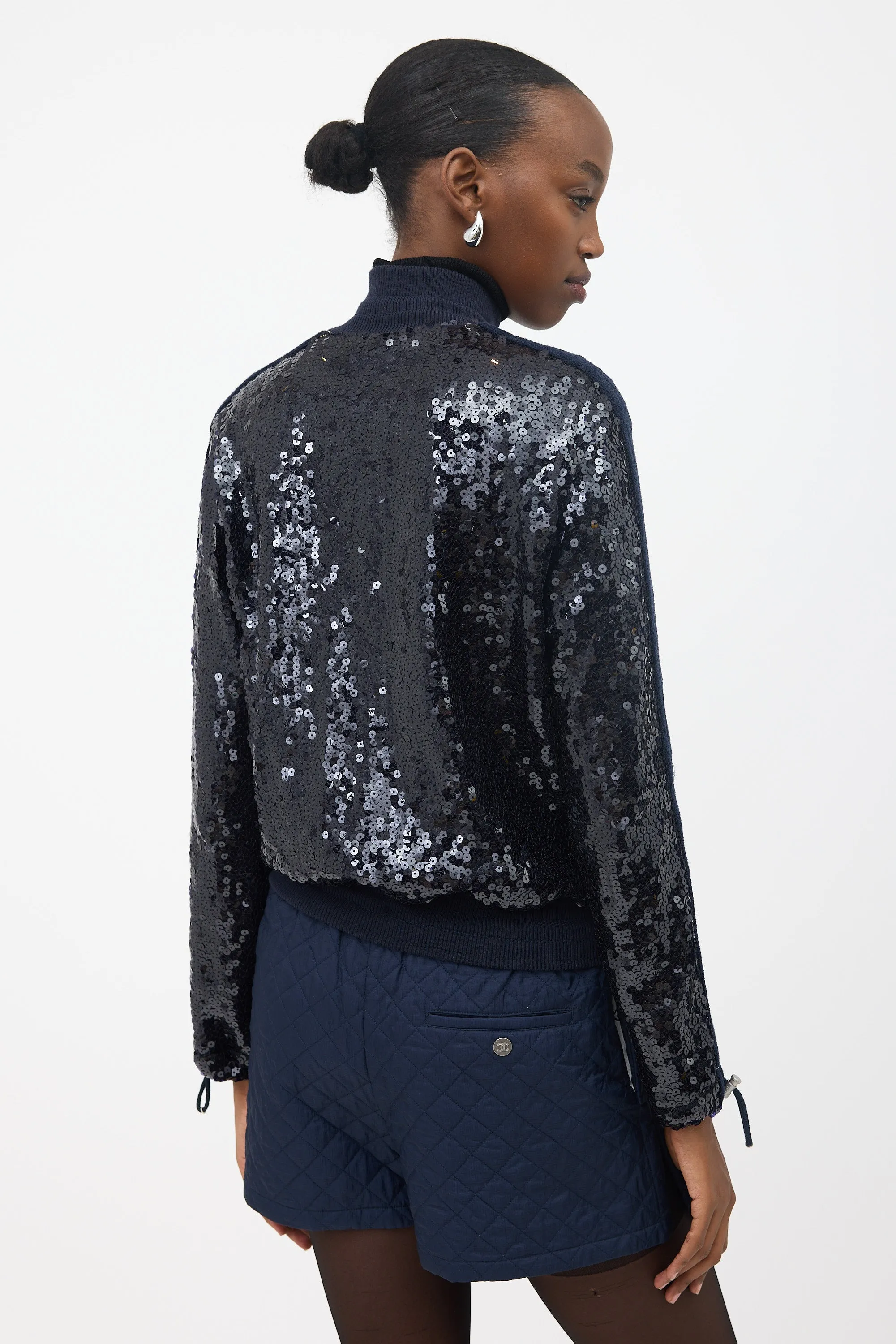 2008 Knit Sequin Bomber Jacket sold by VSP Consignment product image thumbnail 5