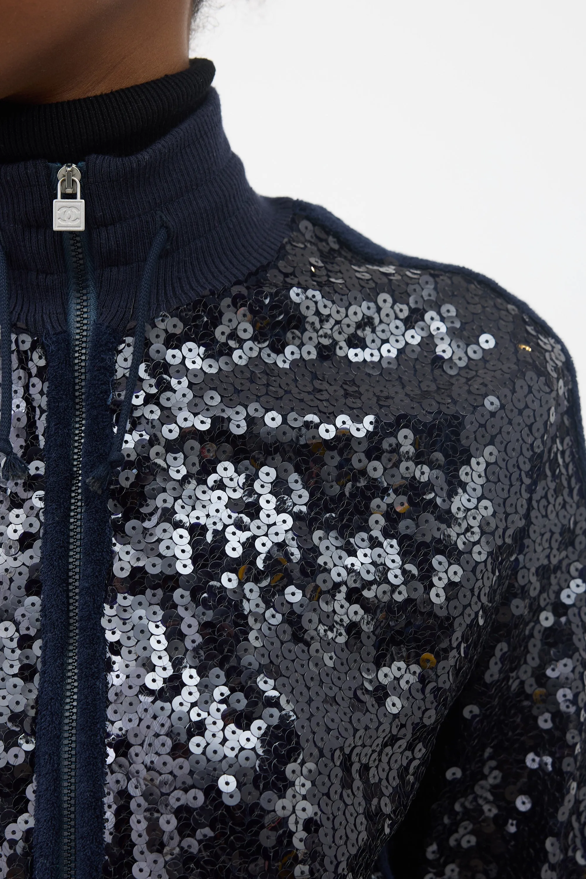 2008 Knit Sequin Bomber Jacket sold by VSP Consignment product image thumbnail 3