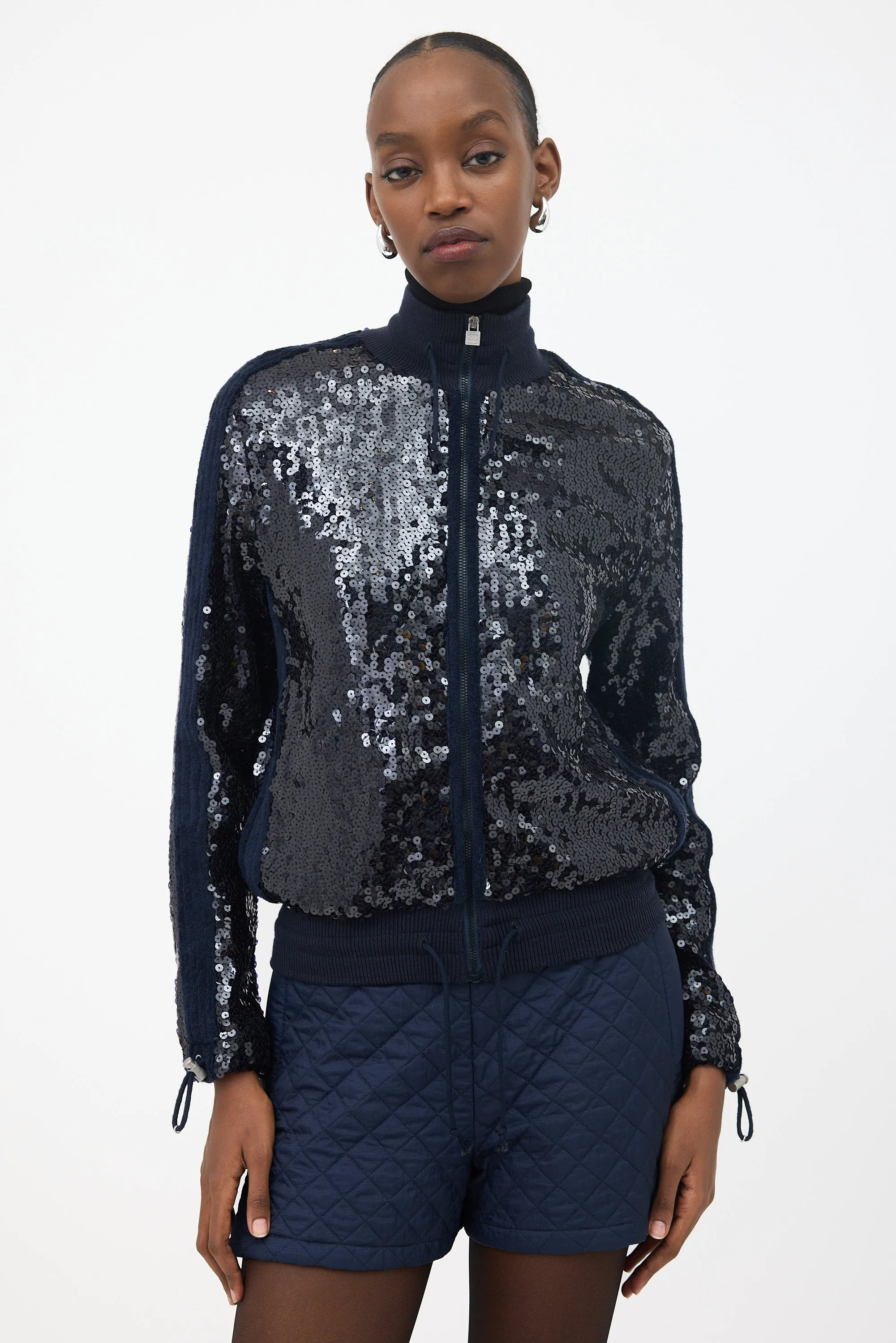 2008 Knit Sequin Bomber Jacket sold by VSP Consignment
