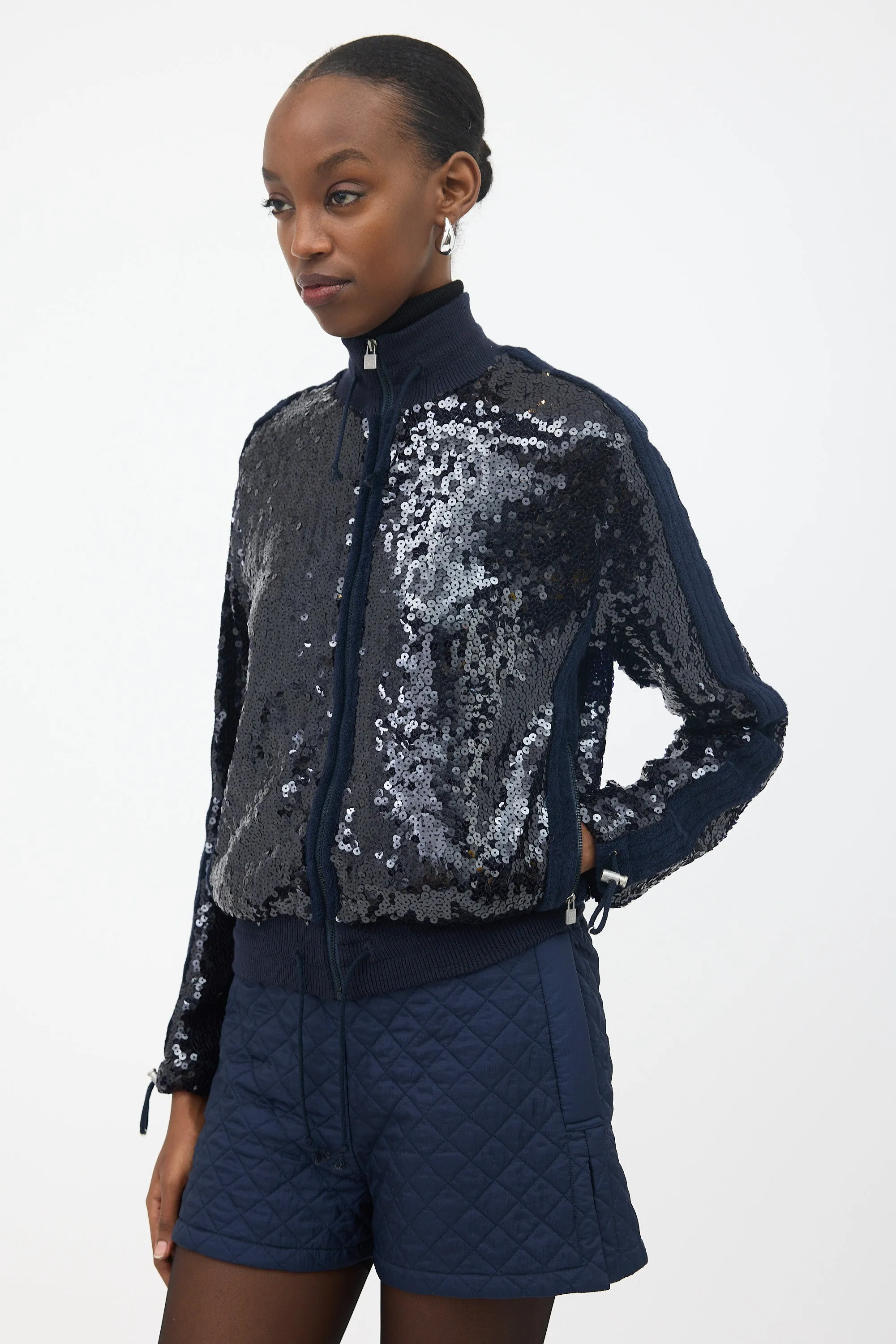 2008 Knit Sequin Bomber Jacket sold by VSP Consignment product image thumbnail 4