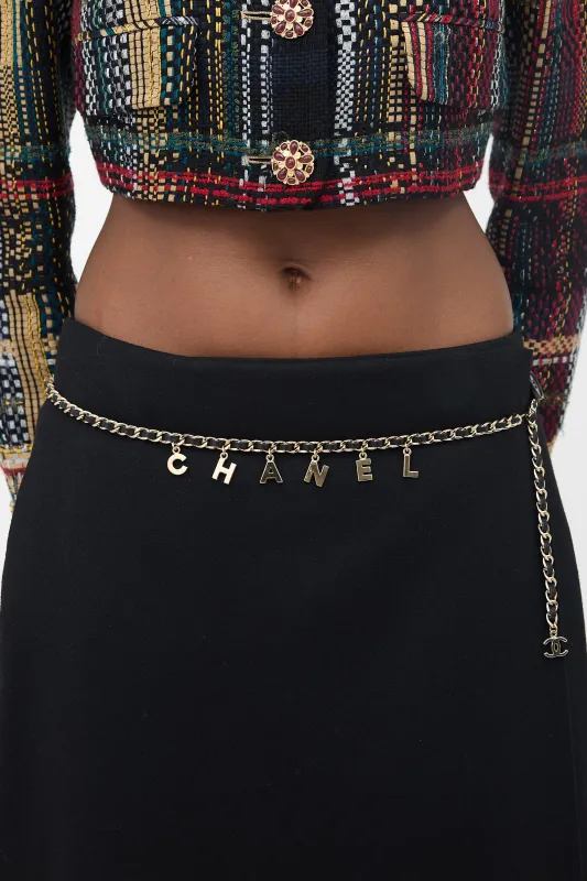 2004 Braided Chain Logo Belt sold by VSP Consignment