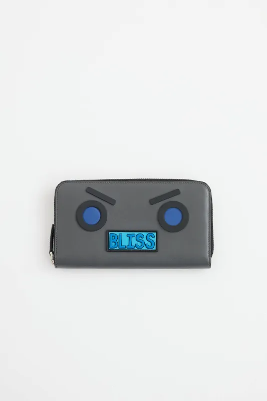Bliss Face Zippy Wallet made by Fendi
