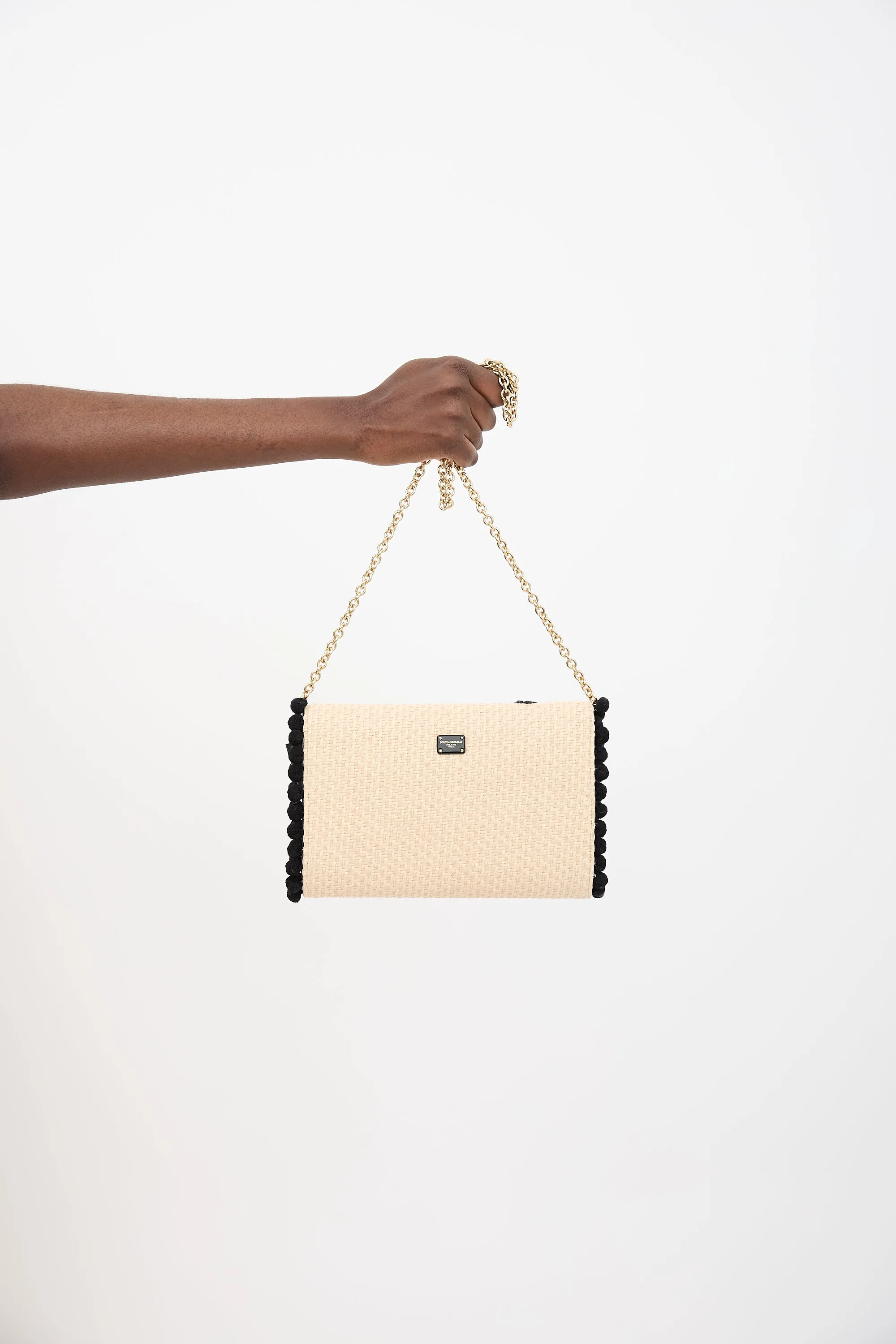 Raffia Embellished Love Bag sold by VSP Consignment product image thumbnail 4
