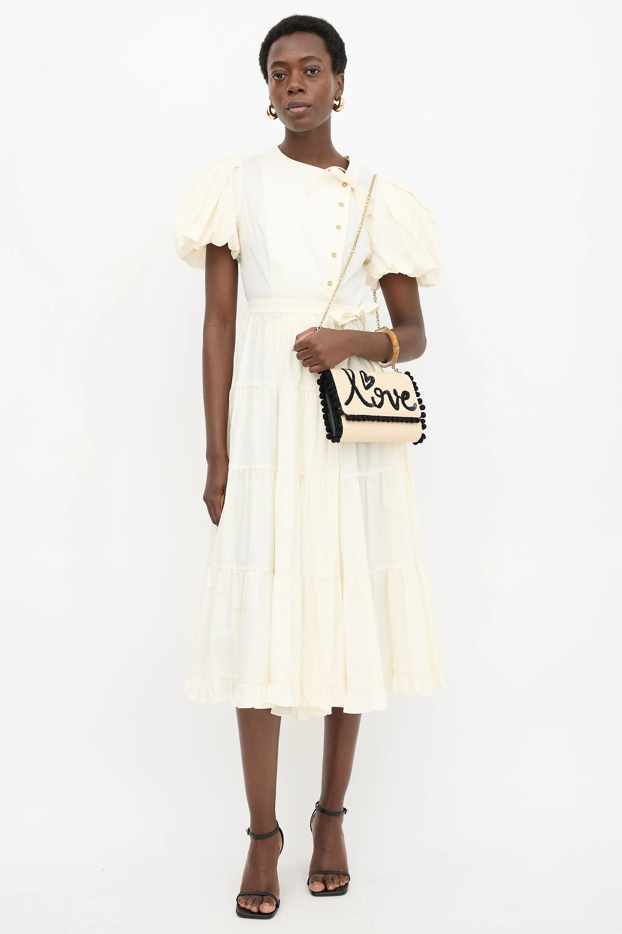 Raffia Embellished Love Bag sold by VSP Consignment product image thumbnail 3