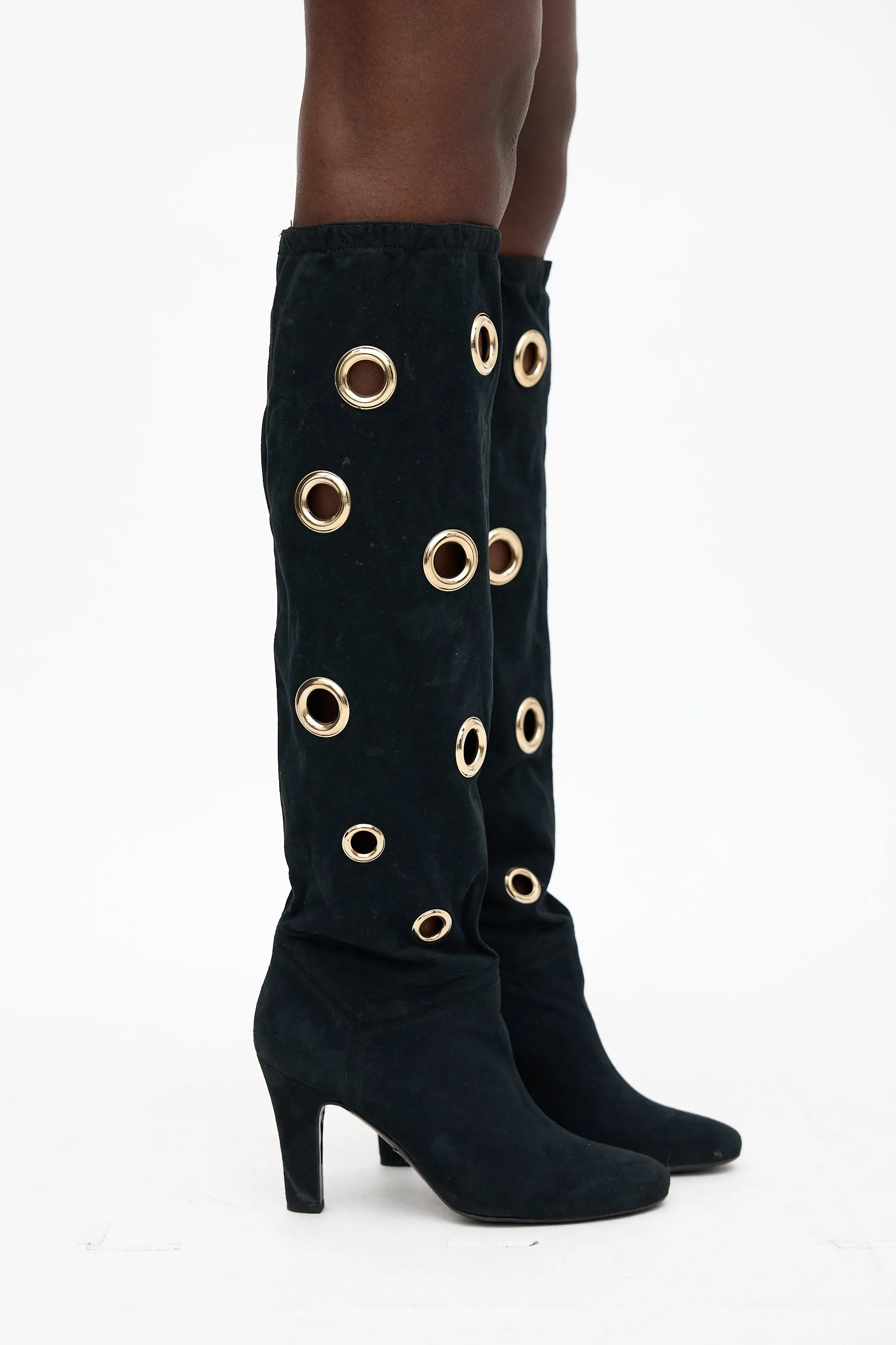 Faux Suede Grommet Boot sold by VSP Consignment product image thumbnail 3